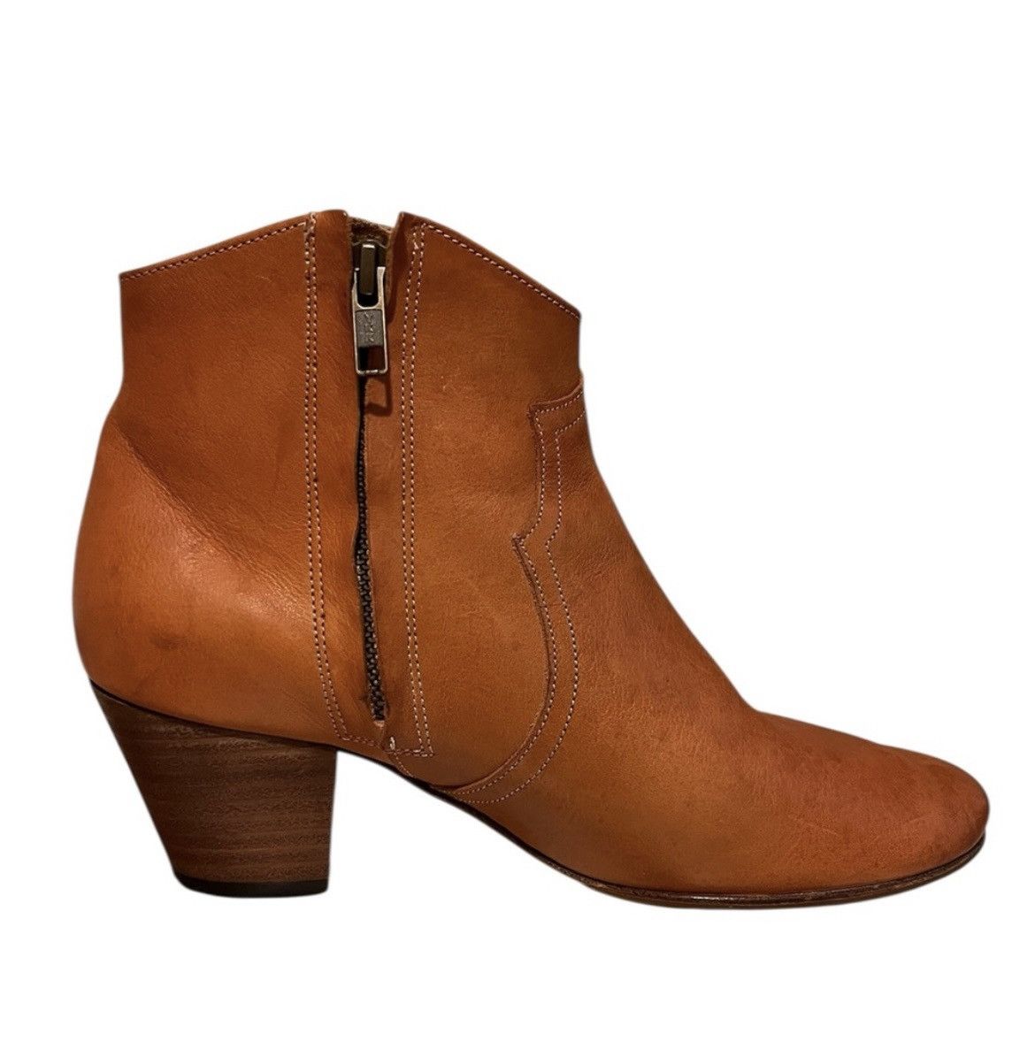 Isabel Marant RARE Isabel Marant Dicker Boots - Smooth Cognac Leather Size US 7 / IT 37 - 2 Thumbnail