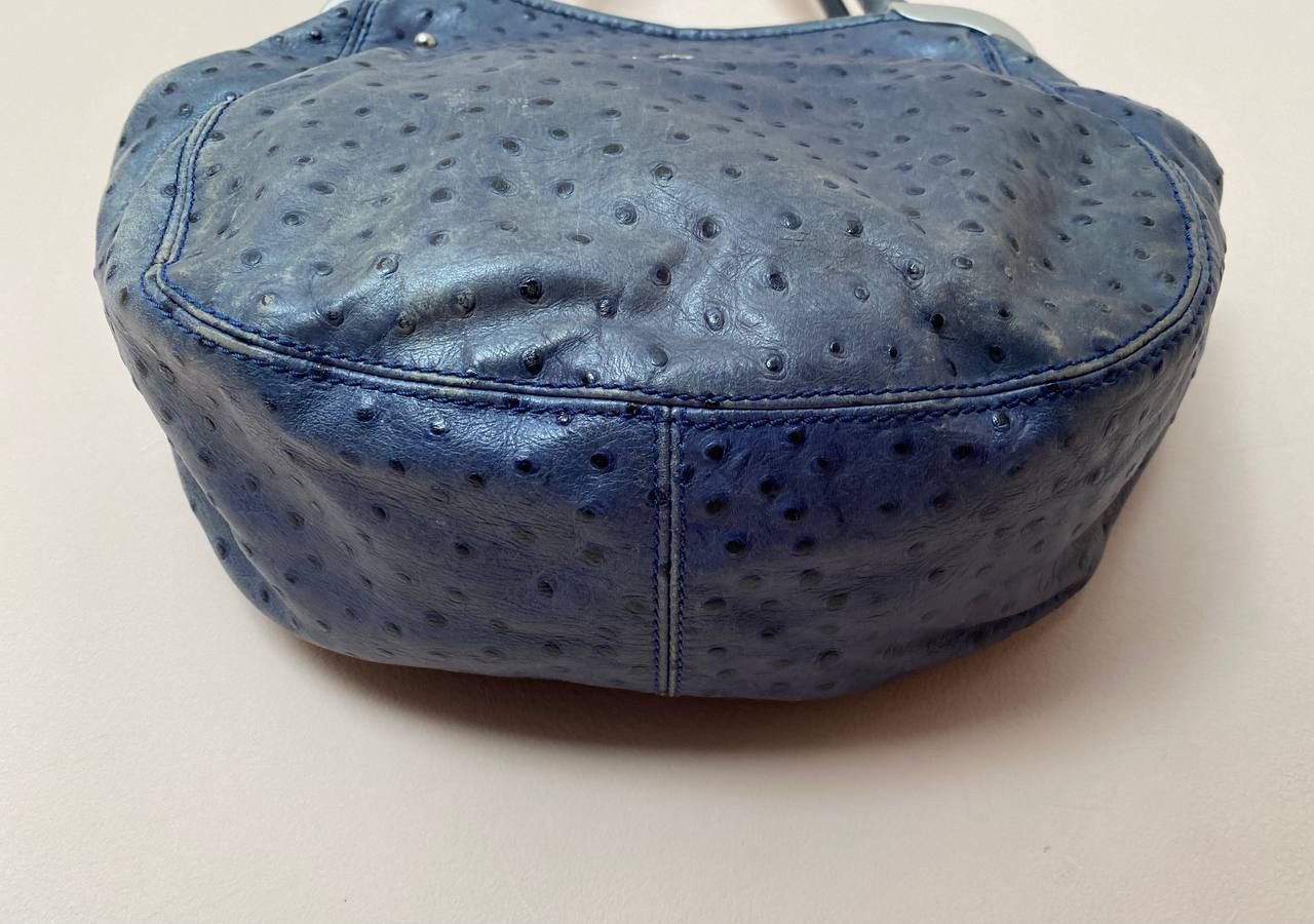 Etienne Aigner Etienne Aigner Shoulder Bags Blue ostrich leather Size ONE SIZE - 5 Thumbnail
