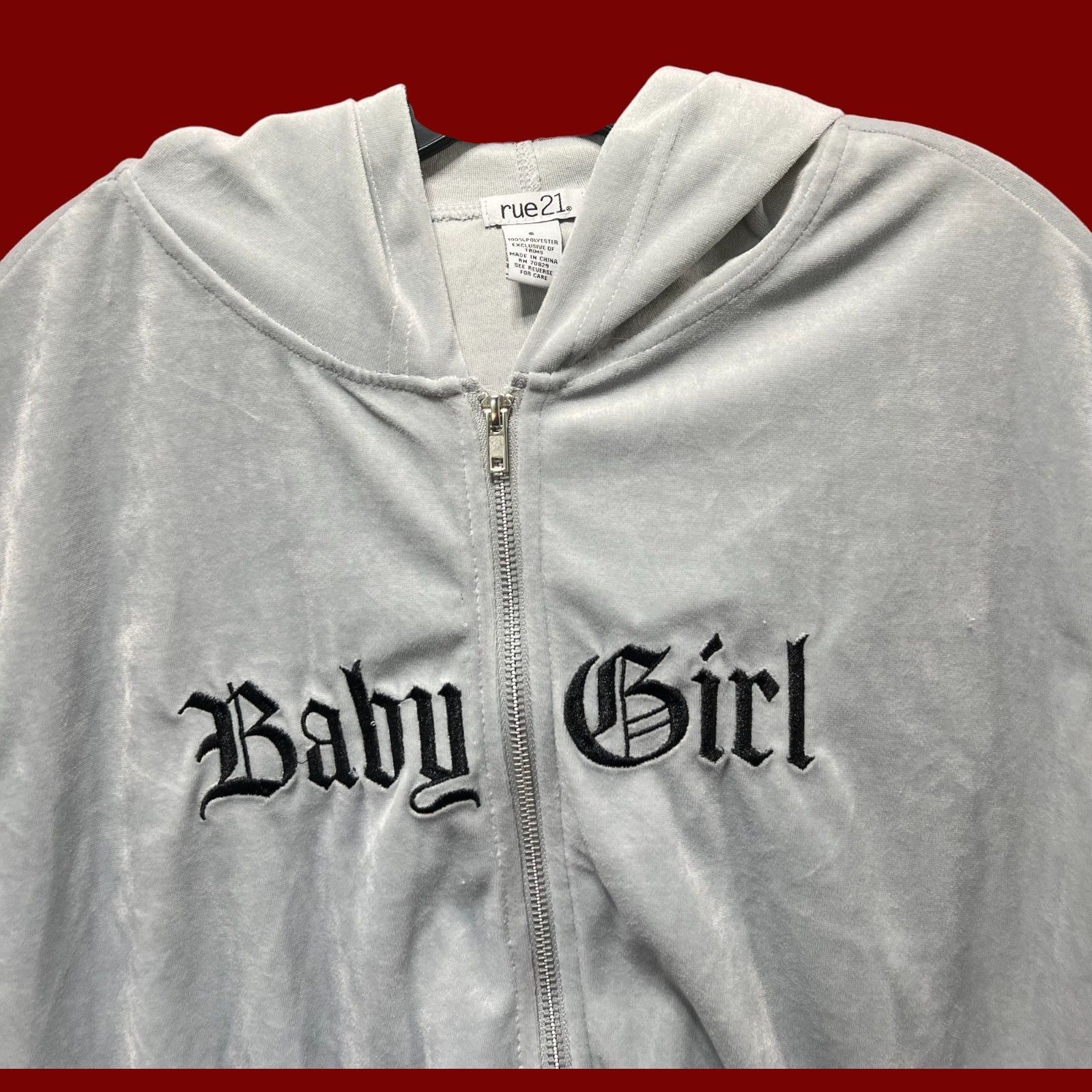 rue21 Rue 21 - Women's Long Sleeve Hooded Sweatshirt - Grey - Smal Size S / US 4 / IT 40 - 9 Thumbnail