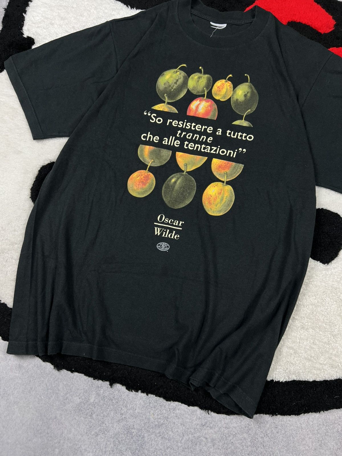 Vintage Vintage 90s Oscar Wild Quotes Irish Poet Art Tee Shirt Size US M / EU 48-50 / 2 - 5 Thumbnail