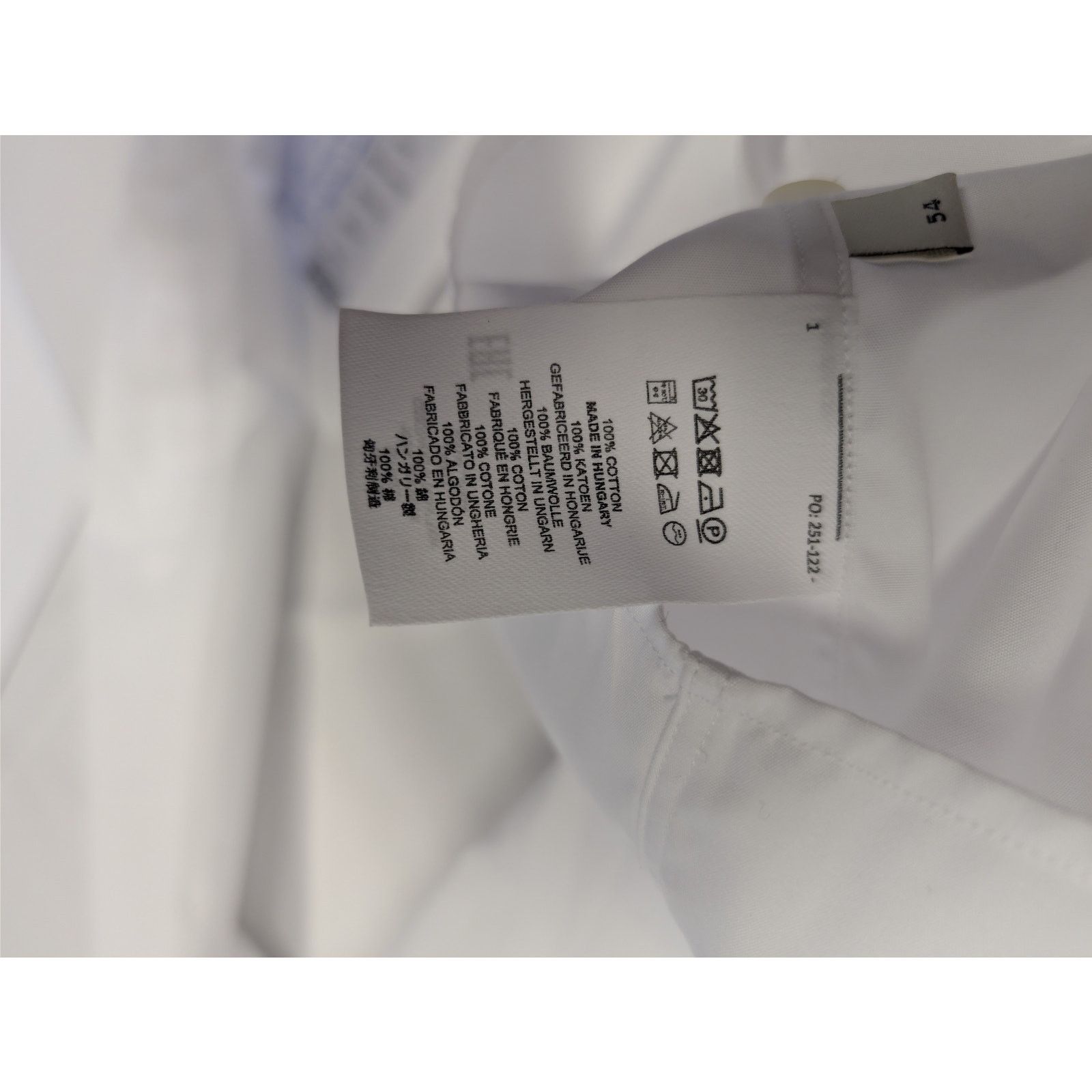 Dries Van Noten o1rshd1 Slim Fit Cotton Suit Shirt in White Size US L / EU 52-54 / 3 - 19 Thumbnail