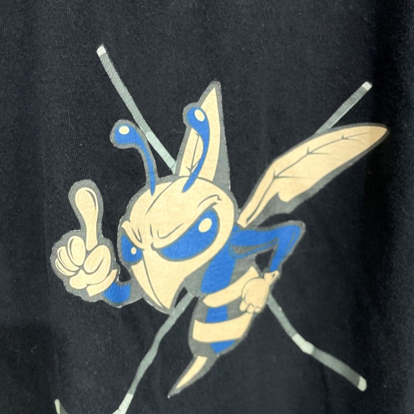 Jockey VINTAGE Jockey Hornets Hockey T Shirt Black Large Mens Size US L / EU 52-54 / 3 - 7 Thumbnail
