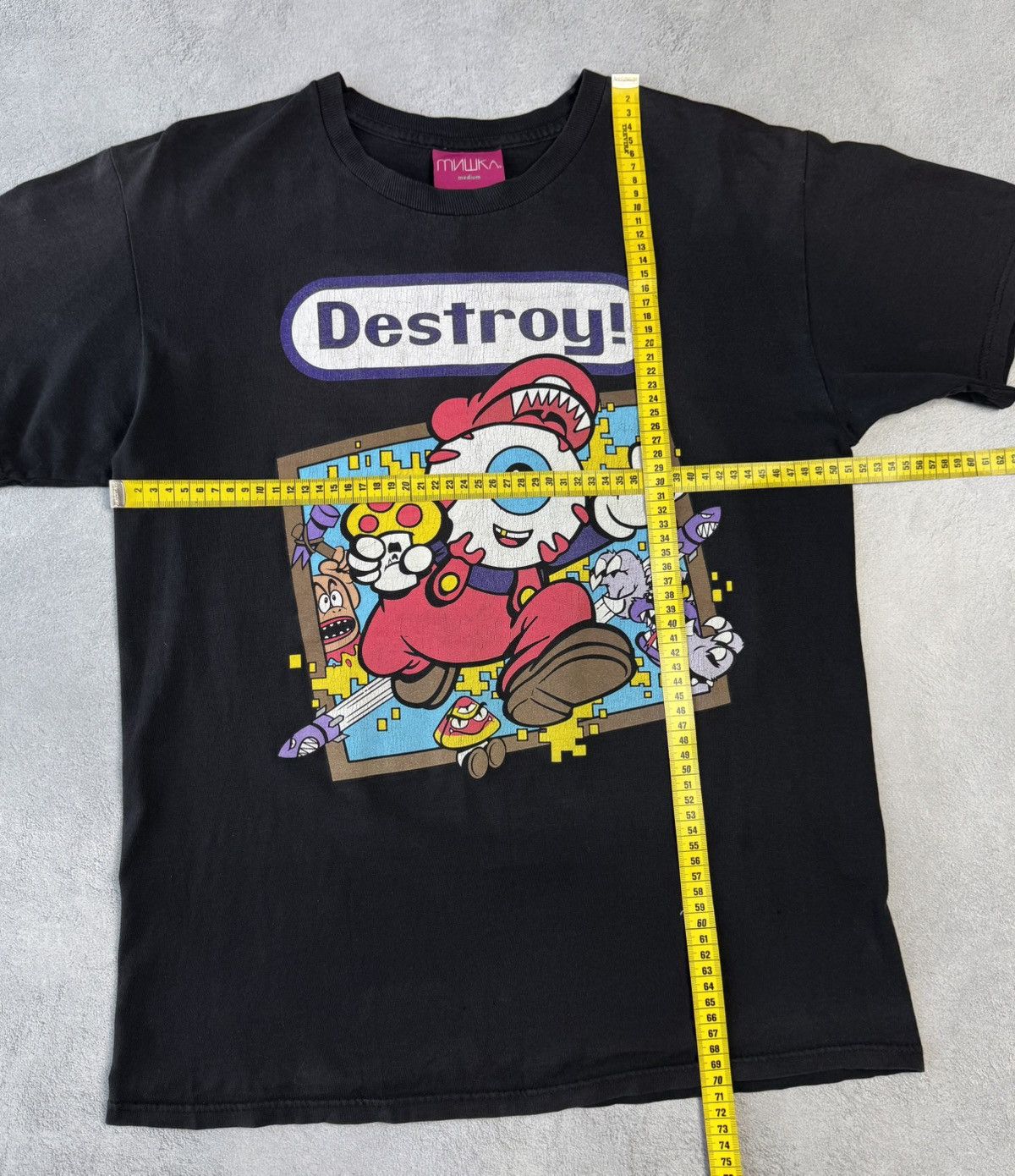 Mishka MISHKA NYC Destroy! Short Sleeve Black T-Shirt Size US M / EU 48-50 / 2 - 12 Thumbnail