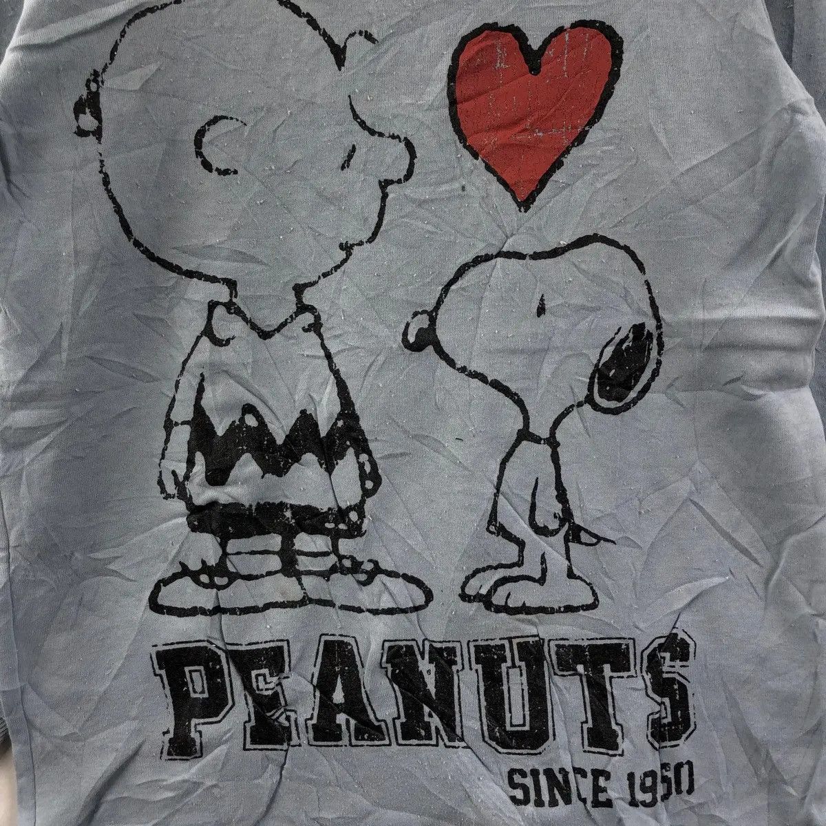 Peanuts Vtg 90’ PEANUTS SNOOPY CARTOON Blue Sweatshirt Pullover Size M / US 6-8 / IT 42-44 - 4 Thumbnail