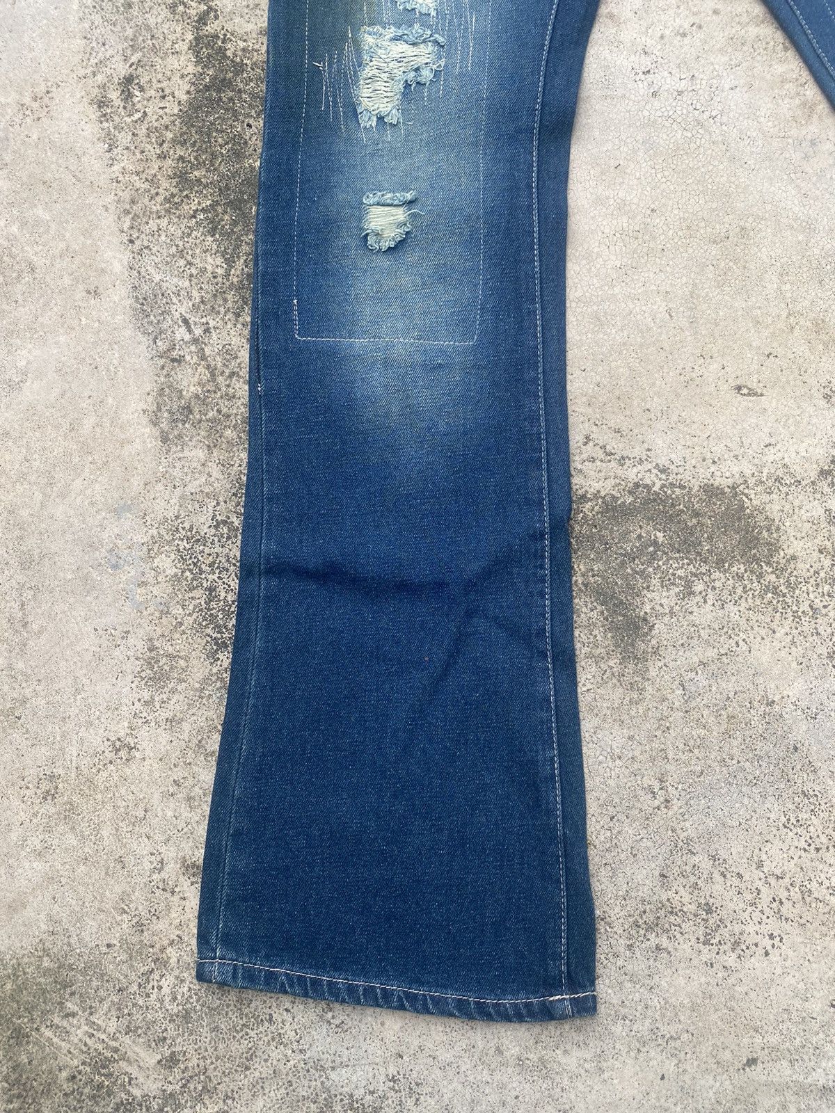 If Six Was Nine × Japanese Brand Flare Jeans Dal Fellow Distressed Patch work Size US 31 - 5 Thumbnail