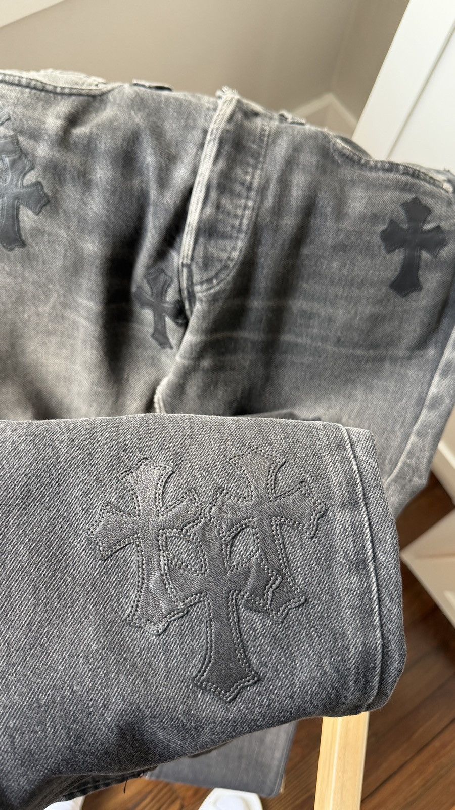 Chrome Hearts CHROME HEARTS CROSS PATCH DENIM JEANS Size US 30 / EU 46 - 12 Thumbnail