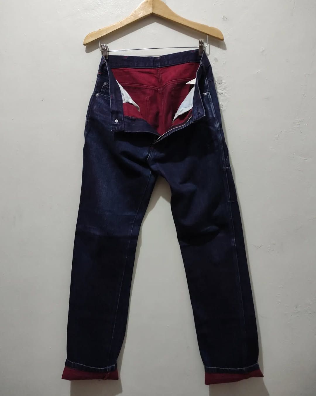 Beams Japan Beams Weft red Carpenter denim pants Size US 30 / EU 46 - 2 Thumbnail