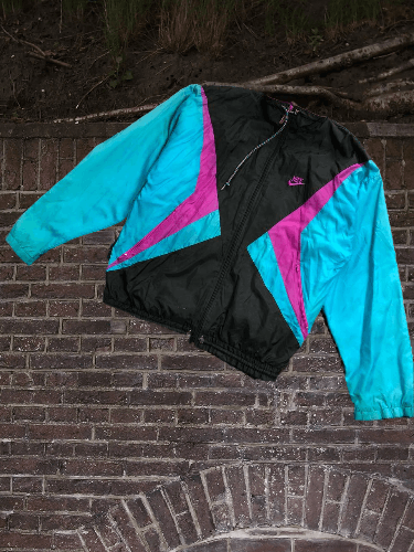 Nike Vintage oversize full zip track jacket Nike 80s Size US S / EU 44-46 / 1 - 1 Thumbnail