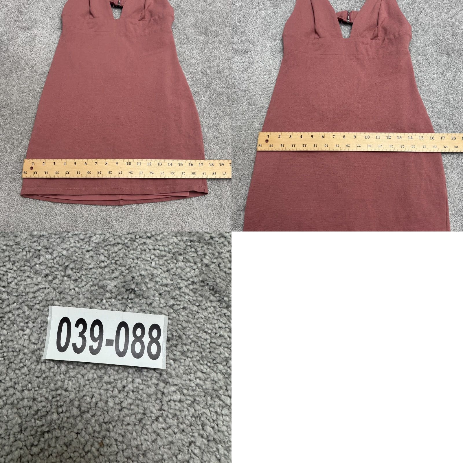 Lulus Lulus Dress Bodycon Mini Rose Pink Womens L Stretch V-Neck Sleeveless Backless ZIP Dress, Short, Casual, Spring Summer Fall, Regular Size L Womens Size L / US 10 / IT 46 - 9 Thumbnail