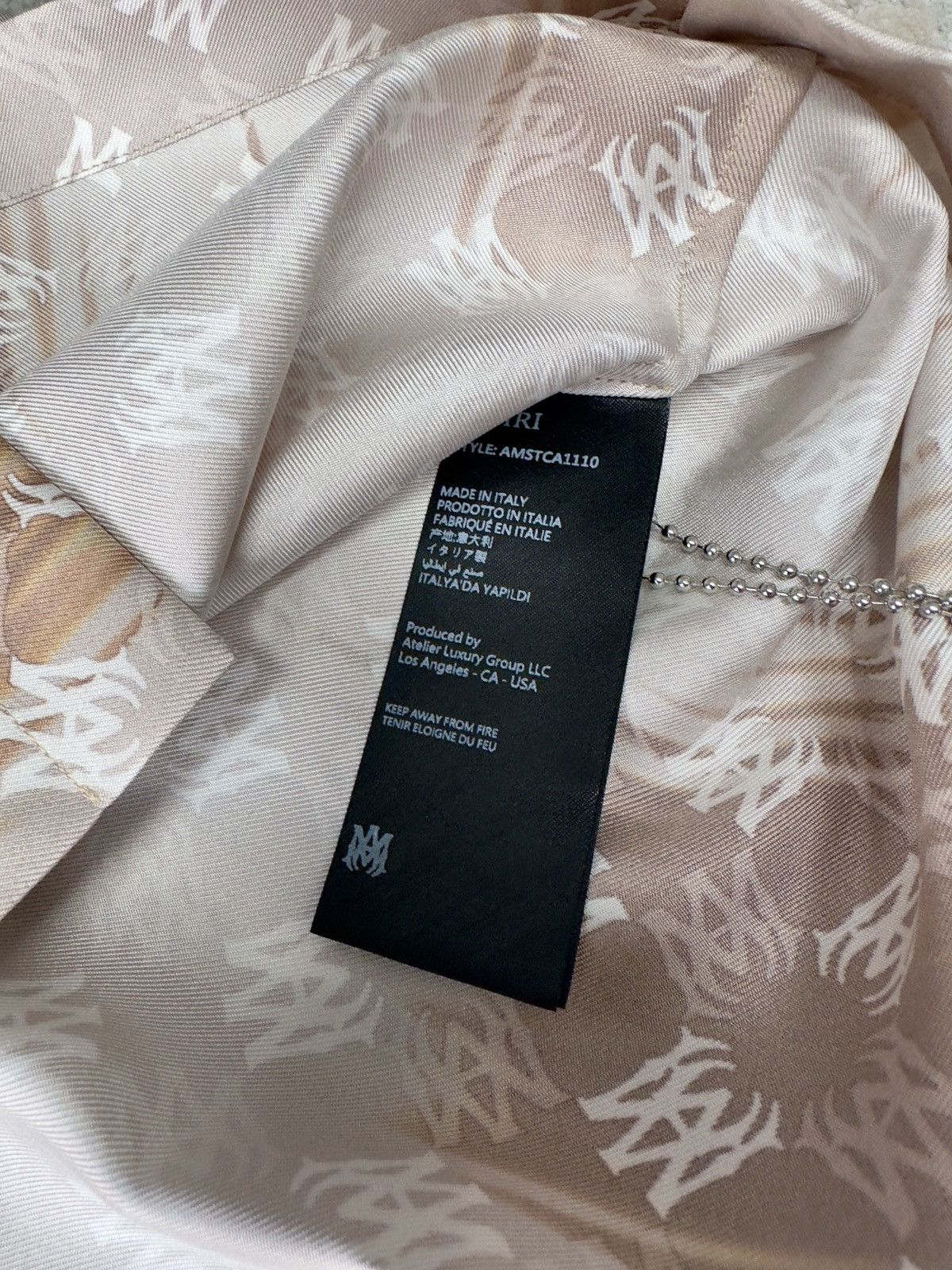 Amiri AMIRI monogram-print shirt Size US M / EU 48-50 / 2 - 7 Thumbnail