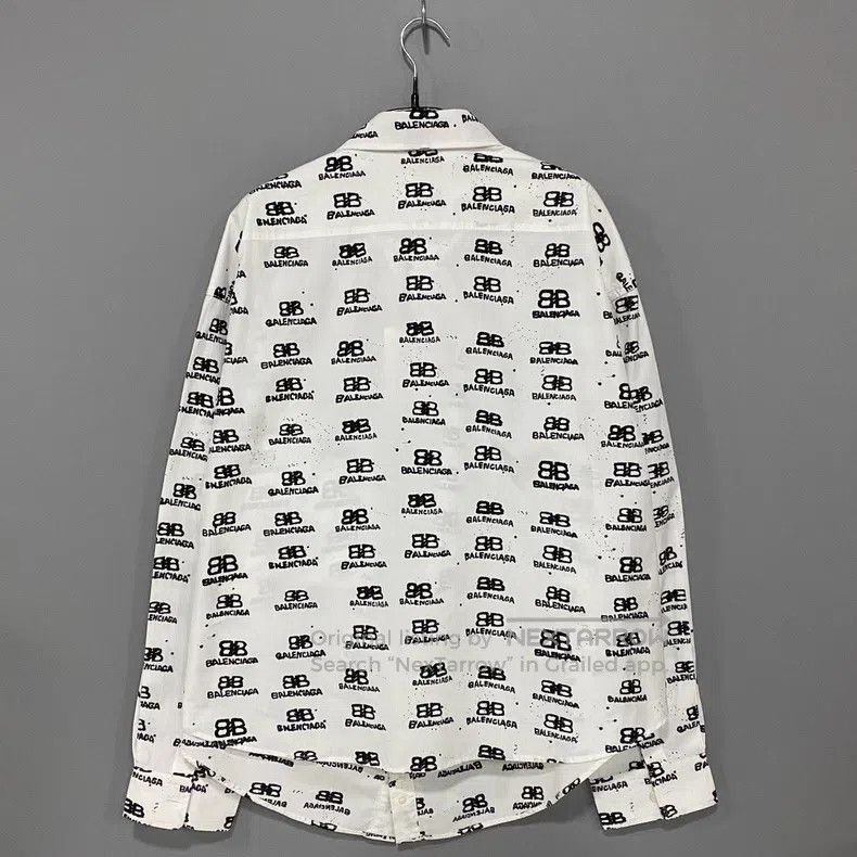 Balenciaga Balenciaga Double B graffiti logo long sleeve shirt Size XS / US 0-2 / IT 36-38 - 3 Thumbnail