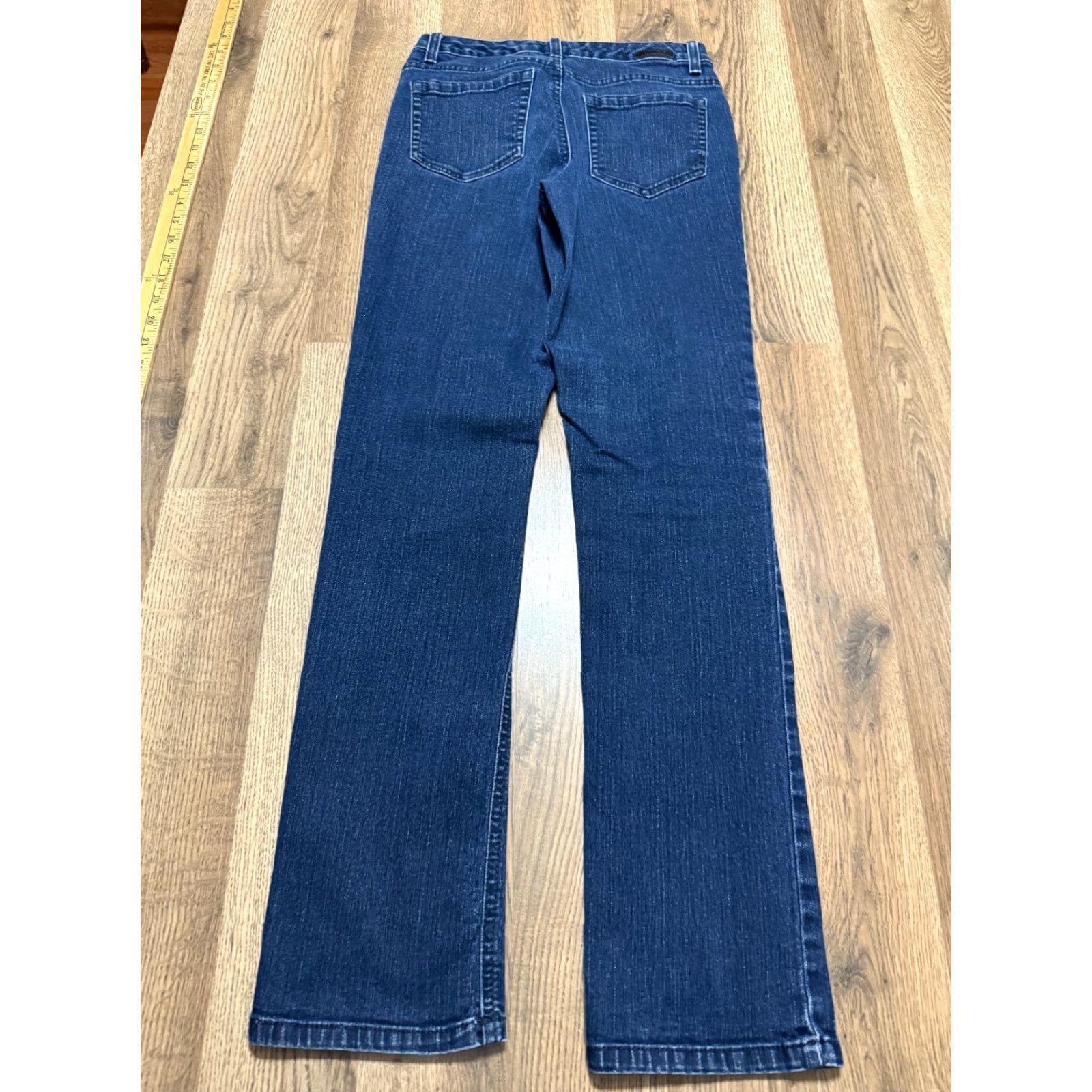 Jones New York Jones New York Jeans Women 4 Blue Denim Lexington Straight Dark Wash Jeans 5-Pocket Stretch Regular Inseam 30 Autumn Winter Spring Summer Vintage No Size 27" / US 4 / IT 40 - 2 Thumbnail