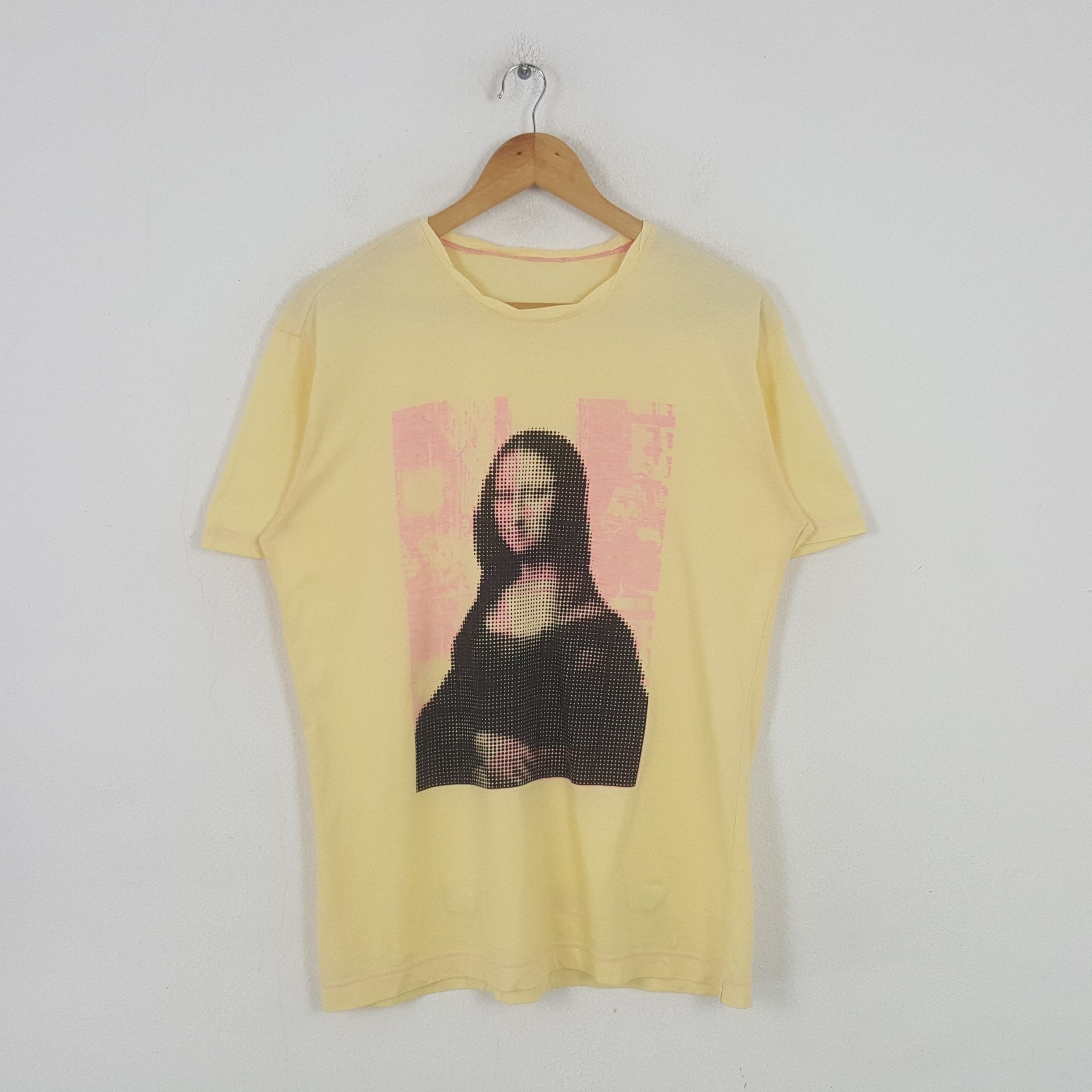 Other Vintage Mona Lisa Painting Photo Art Tshirt RR10 Size US M / EU 48-50 / 2 - 1 Thumbnail