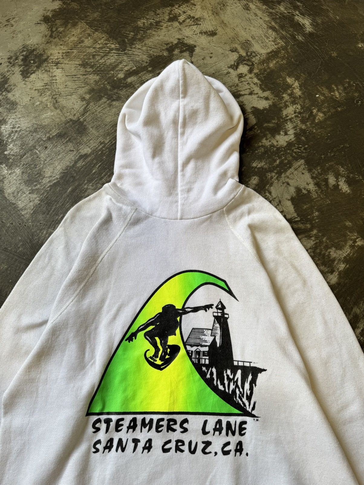 Santa Cruz Skateboards VINTAGE 80’S STEAMERS LANE SANTA CRUZ SKATEBOARDS HOODIE Size US XL / EU 56 / 4 - 2 Thumbnail