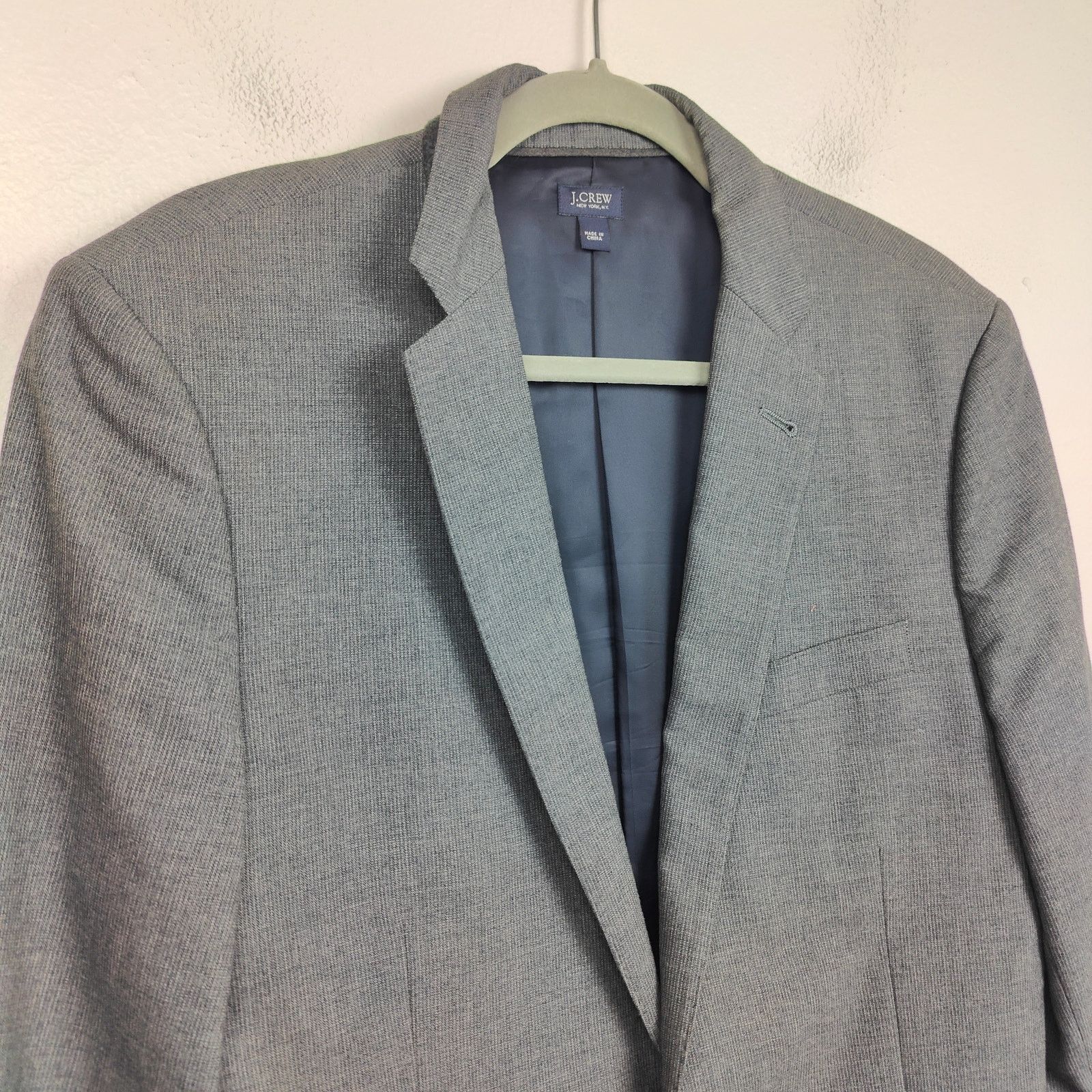 J.Crew J Crew Ludlow Blazer Mens 38R Gray Wool Cotton Lightweight Size 38R - 2 Thumbnail