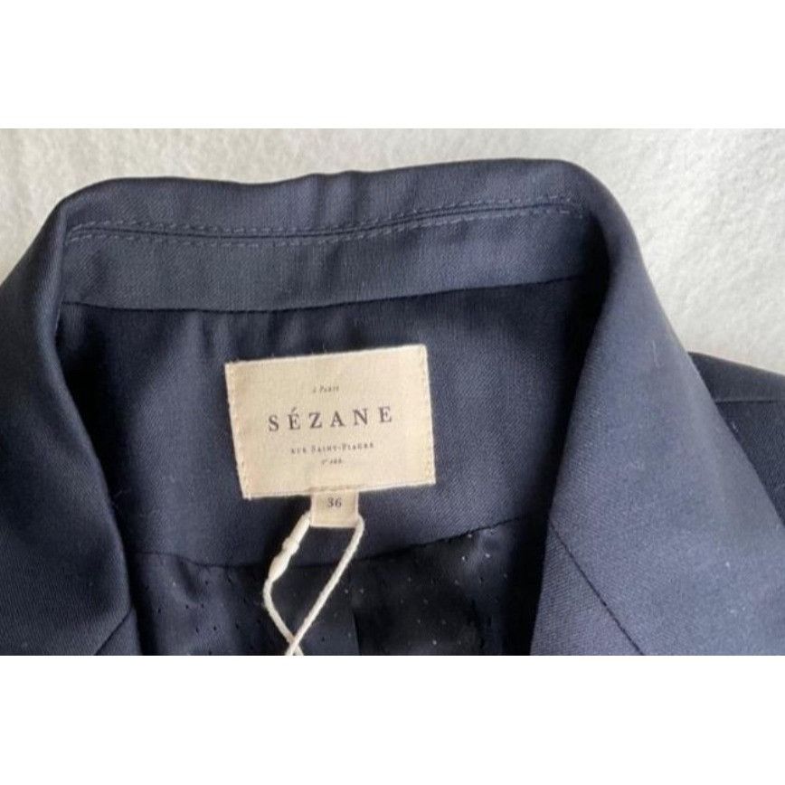 Sezane NWOT Sezane CHRISTIE JACKET Double breasted suit BLUE thin w Size S / US 4 / IT 40 - 7 Thumbnail