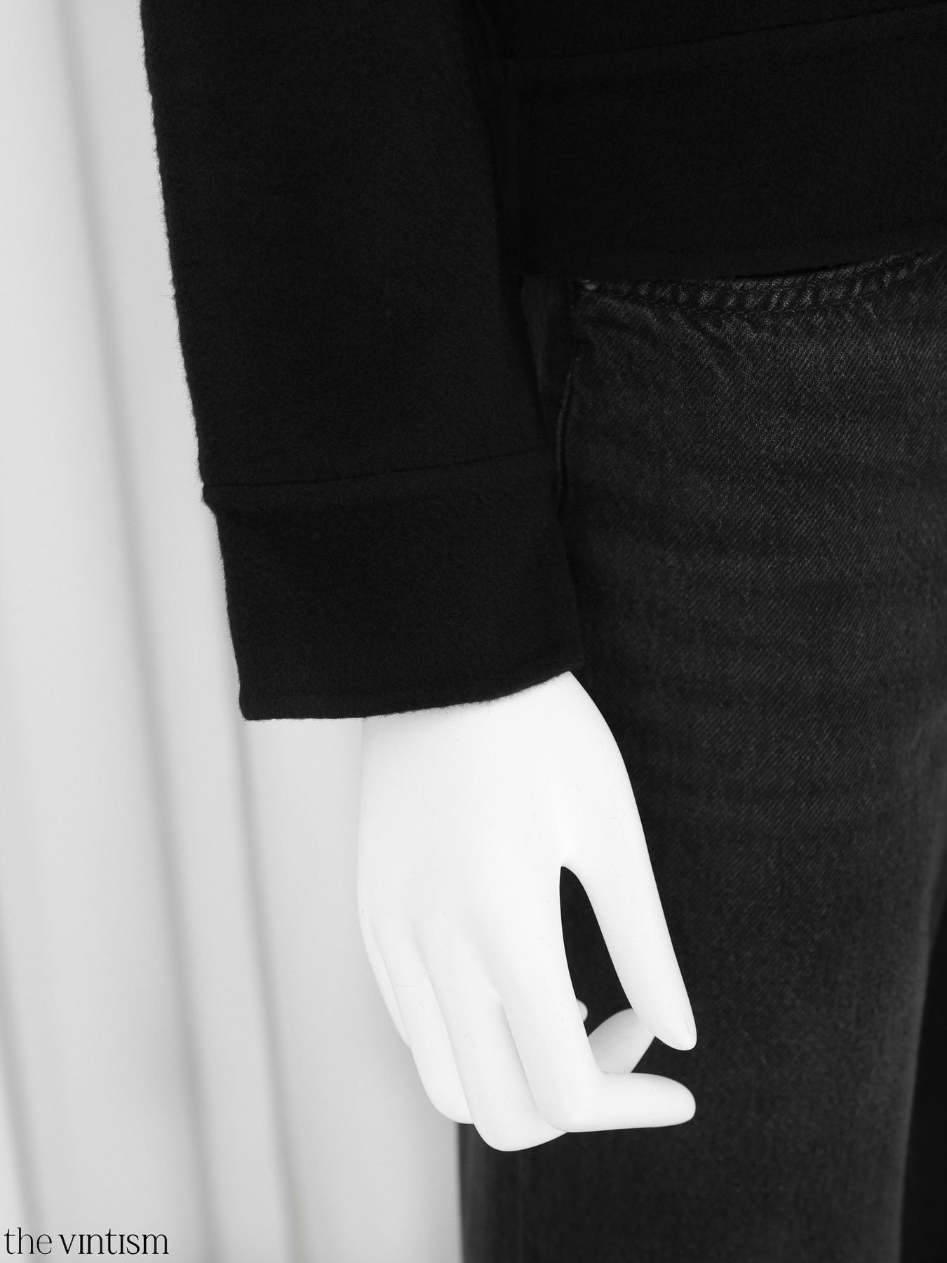 Valentino Valentino Black Virgin Wool & Cashmere Double-Faced Sweater Size S / US 4 / IT 40 - 5 Thumbnail