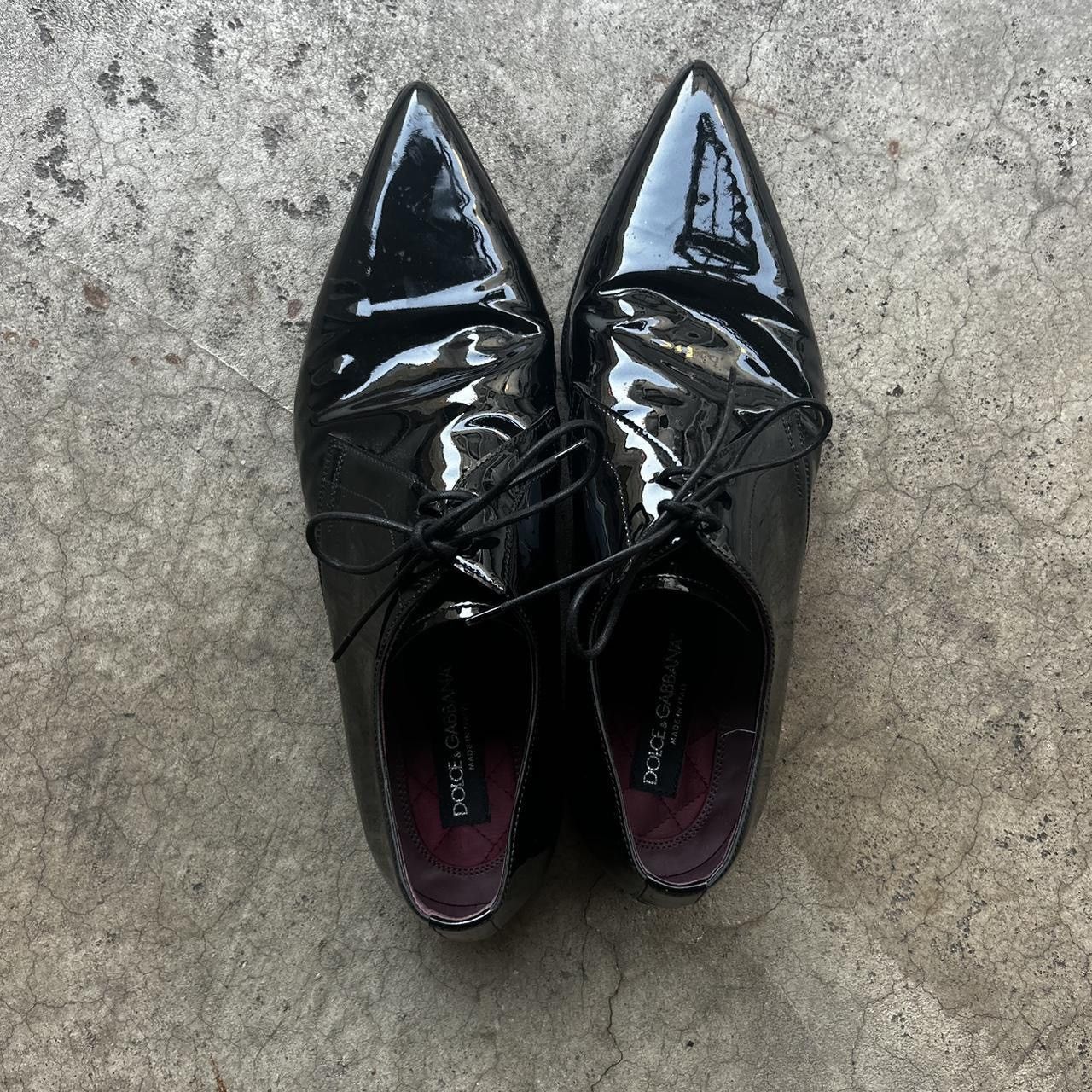 Dolce & Gabbana D&G F/W 2018 Runway Pointed toe Patent leather loafers Size US 10 / EU 43 - 4 Thumbnail