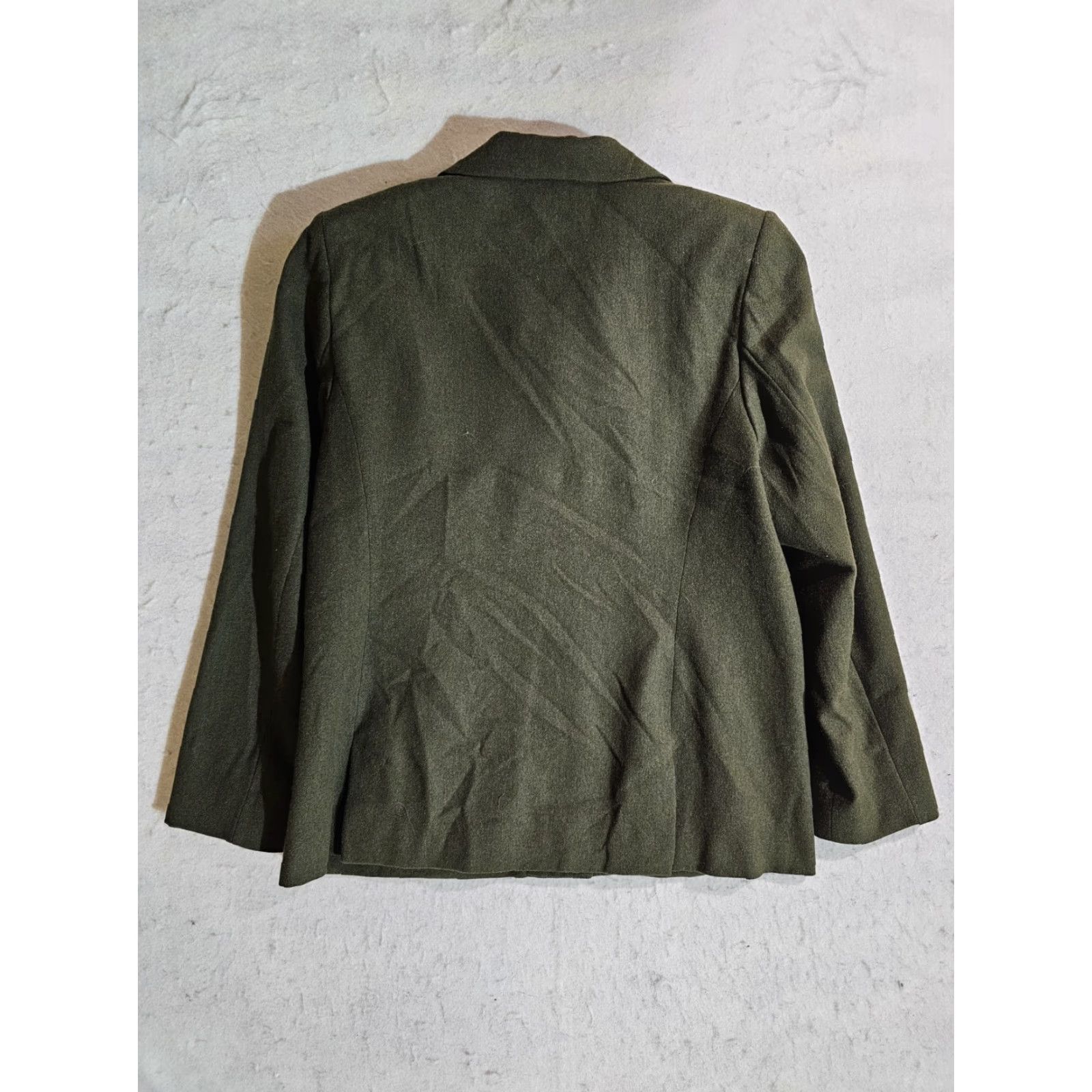 Pendleton VINTAGE Pendelton Petite 100% Wool Blazer 4-Button Front Womens Sz 12 Dark Green Blazer Petites Womens 90s Vintage Green зас Size XL / US 12-14 / IT 48-50 - 5 Thumbnail