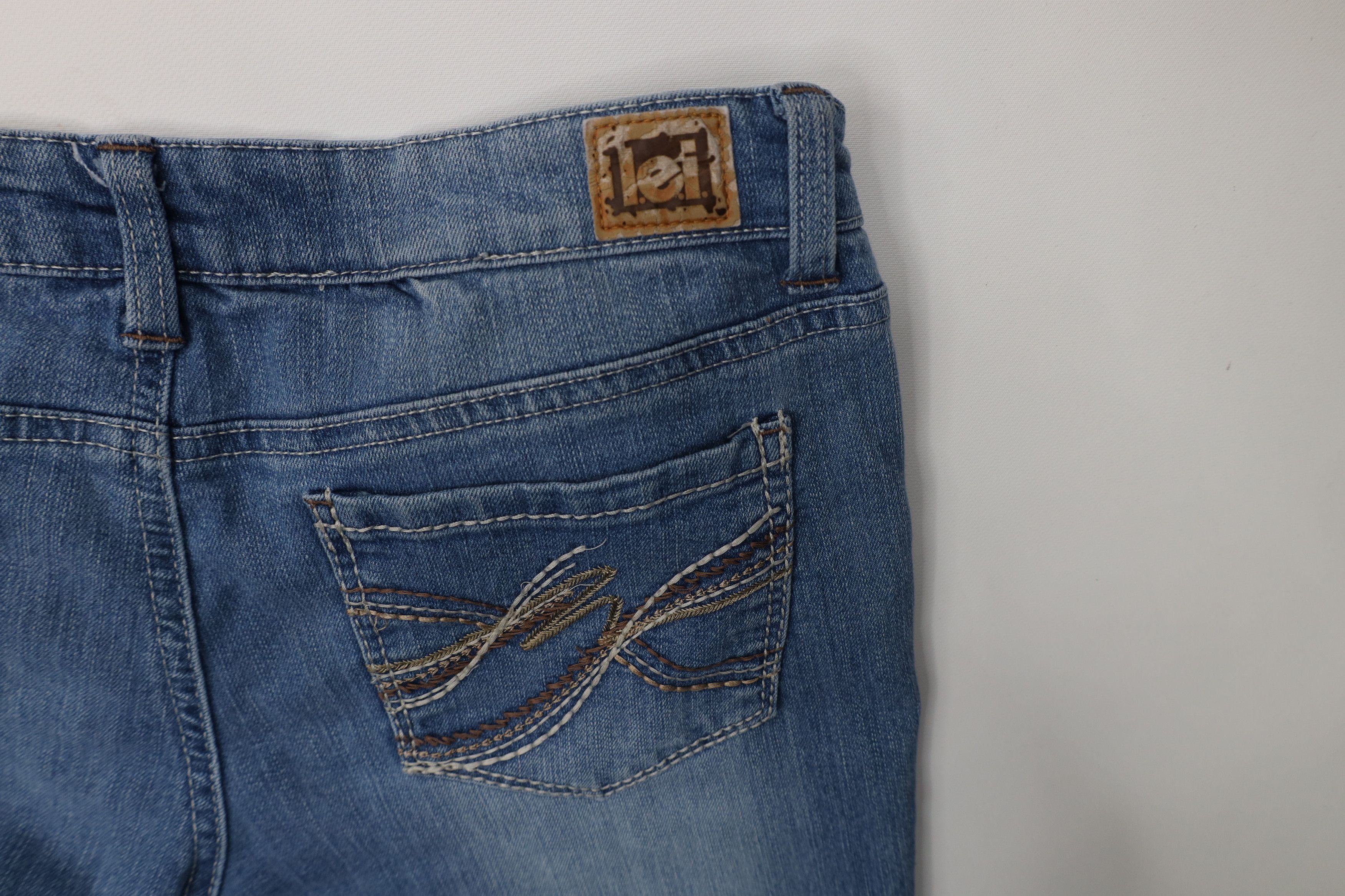 Vintage Vintage Y2K LEI Low Rise Ashley Bootcut Flared Denim Jeans Size 32" / US 10 / IT 46 - 12 Thumbnail