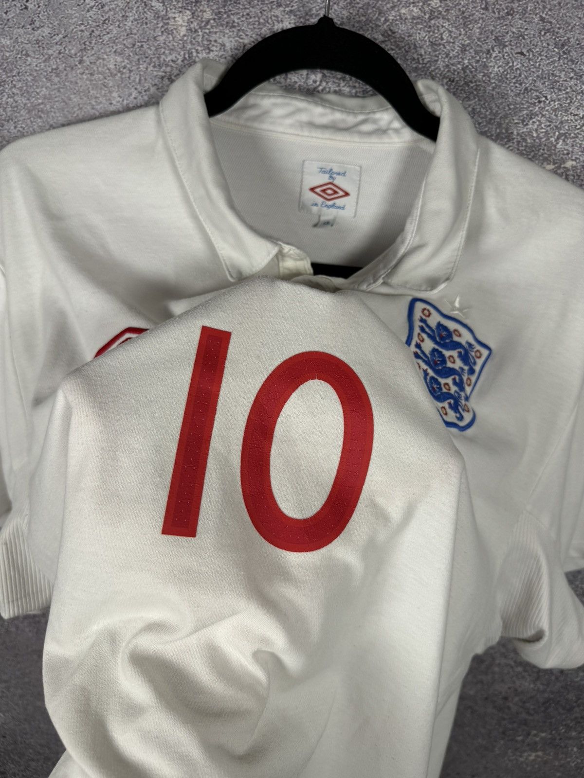 Umbro × Vintage ROONEY Vintage England National Team 2010 Umbro Jersey XL sz Size US XL / EU 56 / 4 - 8 Thumbnail