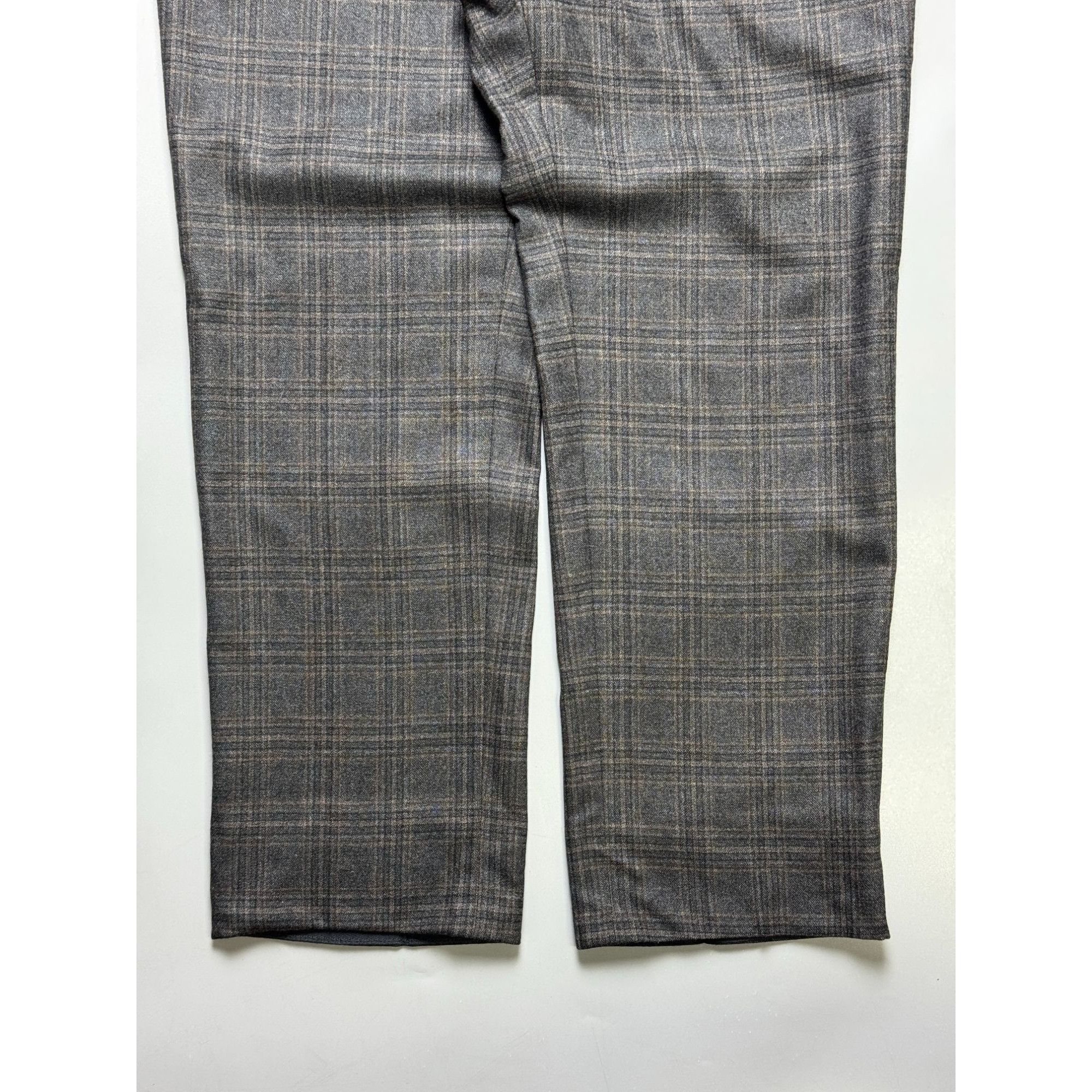 Brioni Brioni Moena Slim Fit Checkered Wool Trousers Pants (Y1145) Size US 36 / EU 52 - 2 Thumbnail