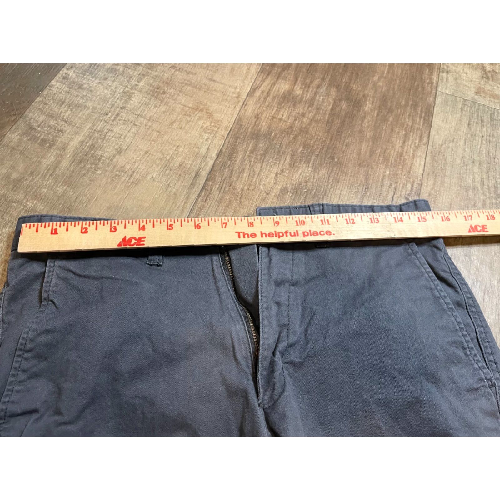 George George Shorts Mens Size 32 Gray Cargo Flat Front Zip Pocketed Stretch Regular Modern Rise 12in+ (George) Size US 32 / EU 48 - 3 Thumbnail