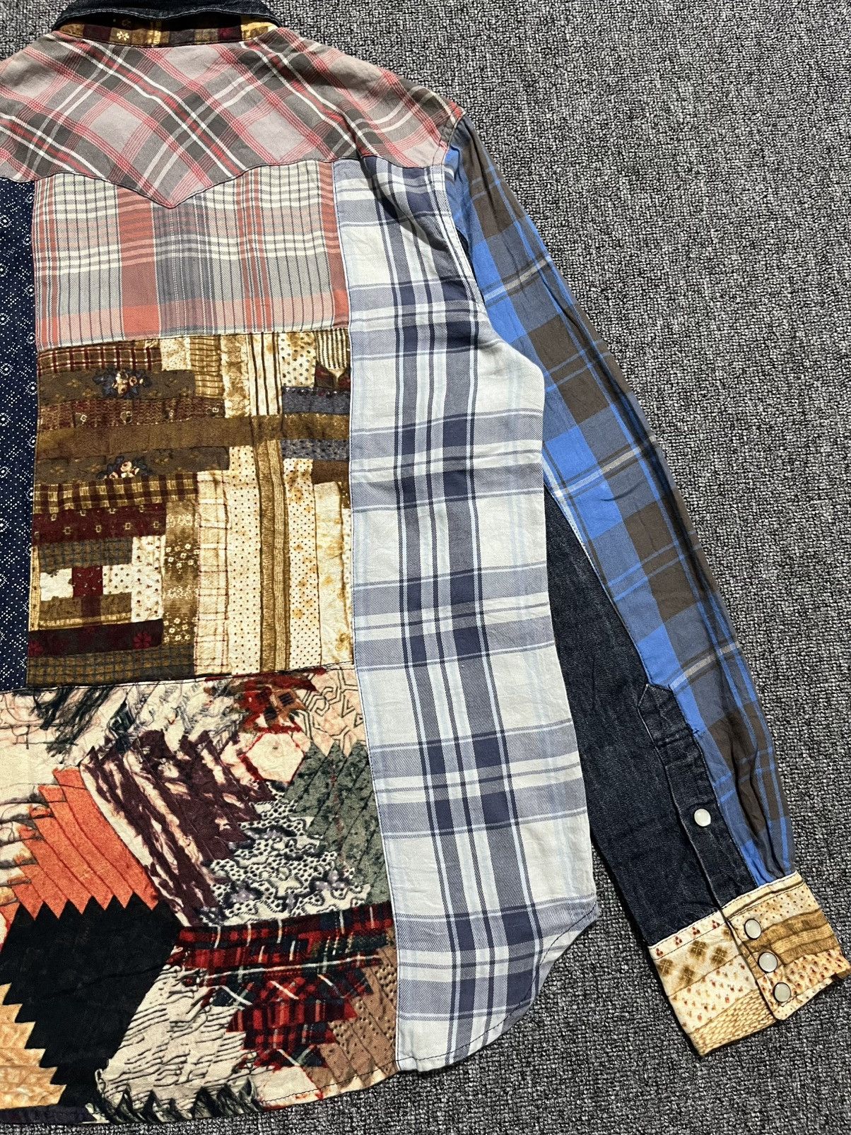 Polo Ralph Lauren denim & supply ralph lauren patchwork button up shirt Size US M / EU 48-50 / 2 - 7 Thumbnail
