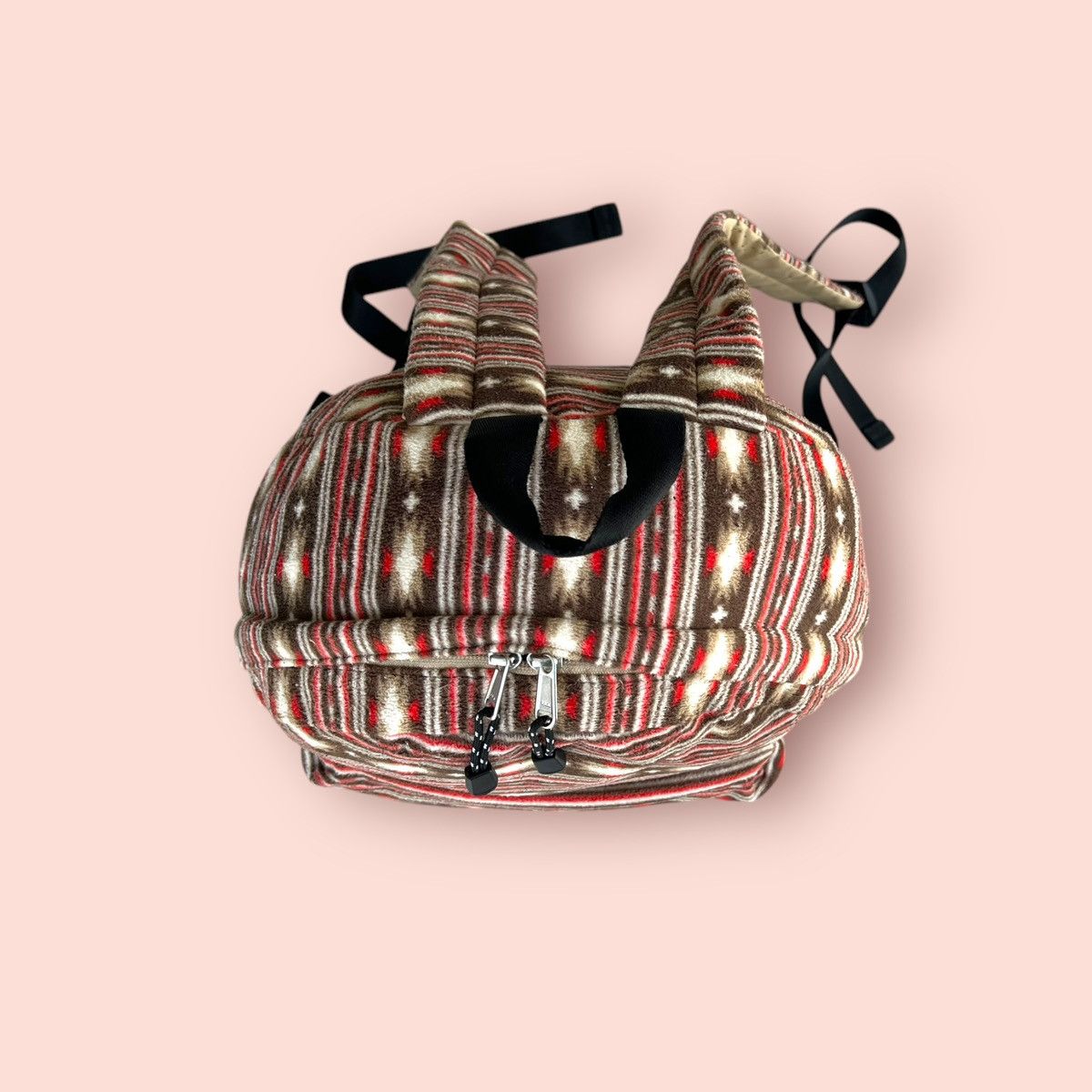 Japanese Brand × Jun Takahashi × Uniqlo VINTAGE UNIQLO NATIVE NORDIC MICRO FLEECE BACKPACK Size ONE SIZE - 10 Thumbnail