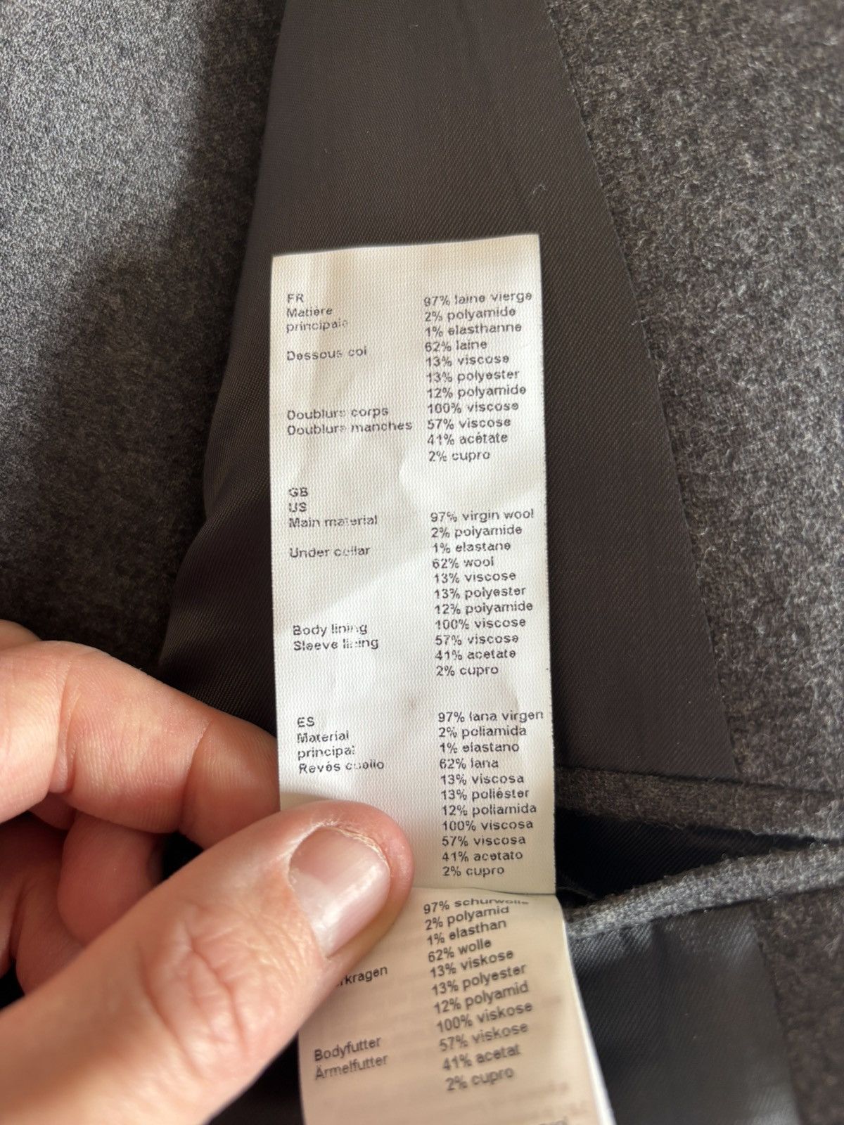 De Fursac Grey flannel suit - De Fursac Size 44R - 7 Thumbnail