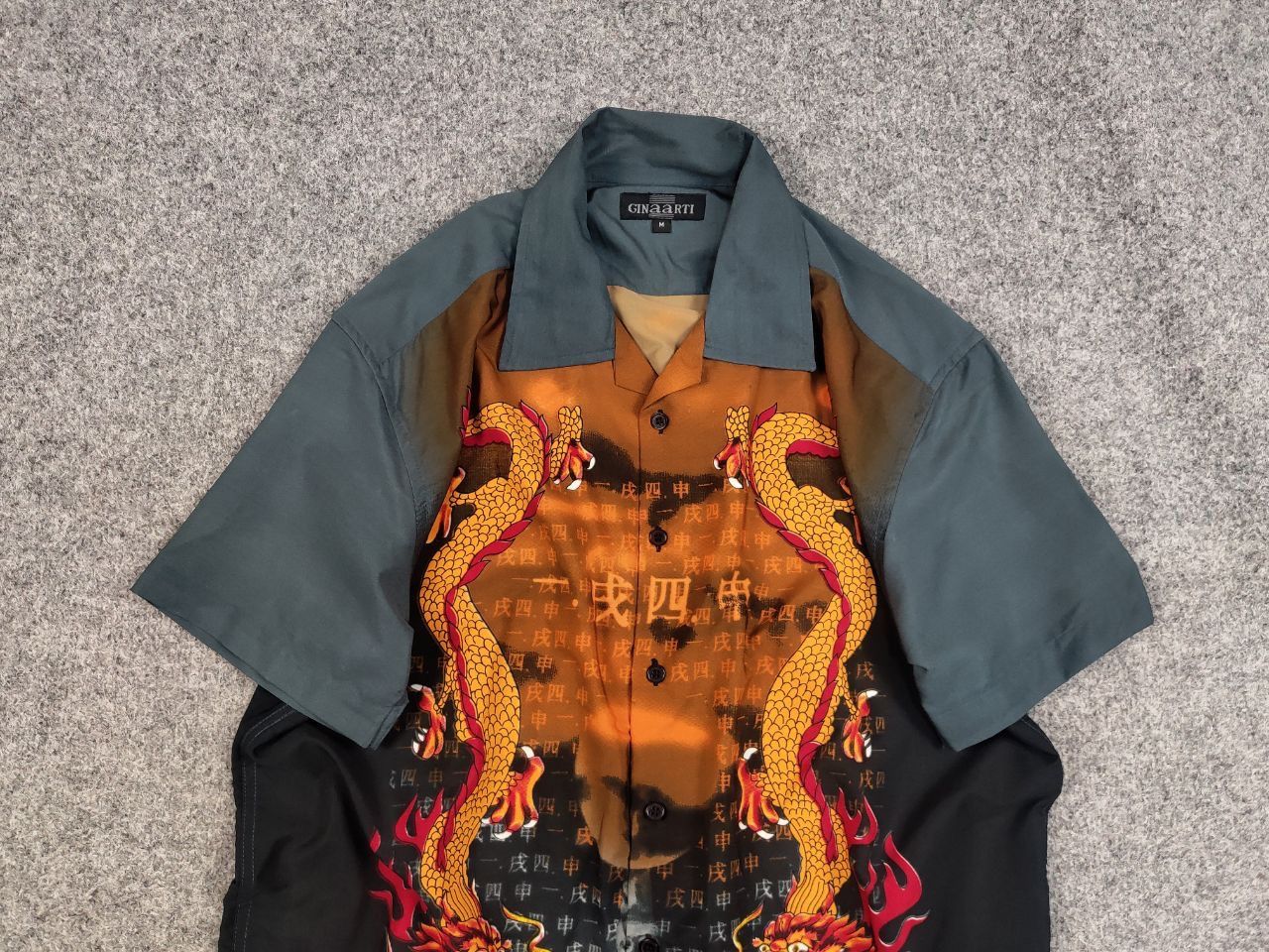 Japanese Brand Vintage Japanese style short sleeve buttons shirt logo Y2K Size US M / EU 48-50 / 2 - 4 Thumbnail