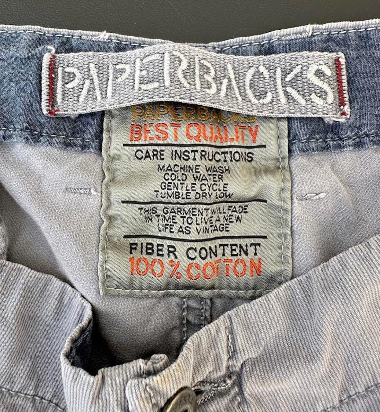 Original Paperbacks Paperbacks Cotton Shorts Faded Gray Vintage Style Size US 40 / EU 56 - 3 Thumbnail