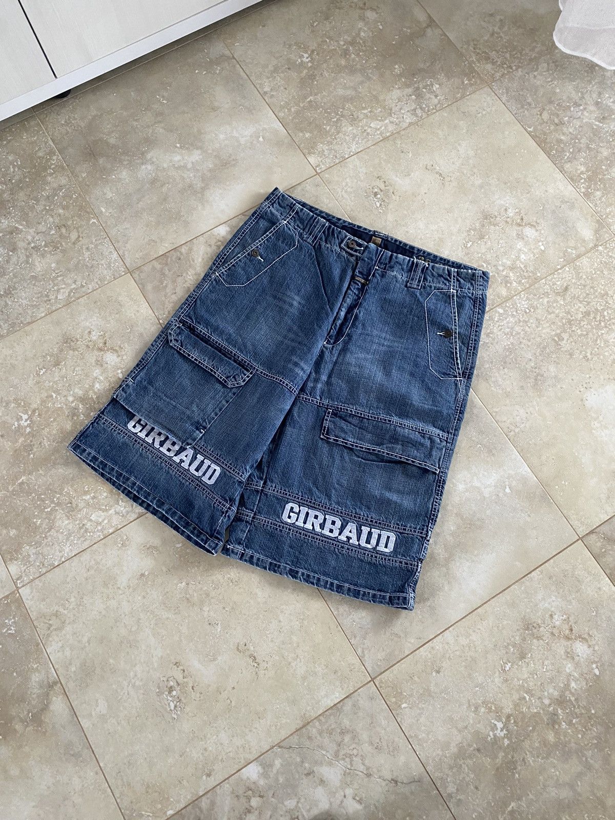 Marithe + Francois Girbaud Vintage Crazy Denim Marithe Francois Girbaud Baggy Shorts Size US 38 / EU 54 - 3 Thumbnail