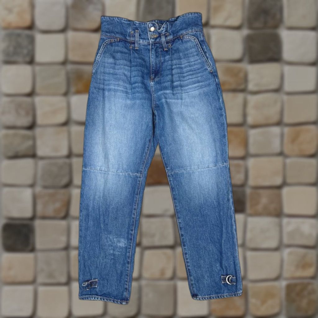 VERONICA BEARD Jeans Addie Extra High Rise Beacon Womens 27 Blue 28x26 Vintage No
