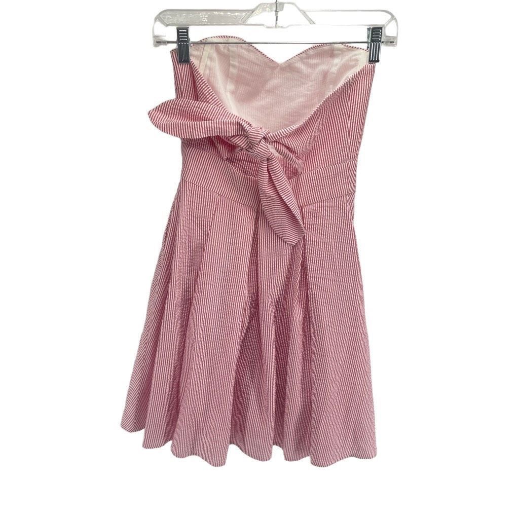 Other Lauren James Women's Strapless Dress Striped Fit Flare Mini Size XS / US 0-2 / IT 36-38 - 6 Thumbnail