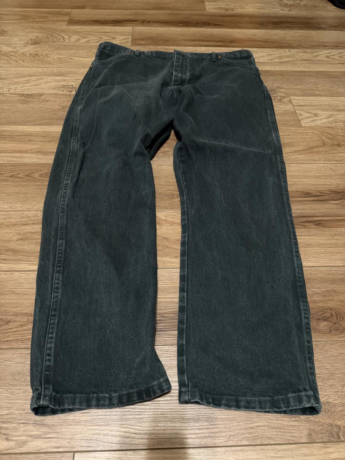 Wrangler Vintage Wrangler Western Cowboy Green Jeans 40x30 90s Size US 40 / EU 56 - 2 Thumbnail