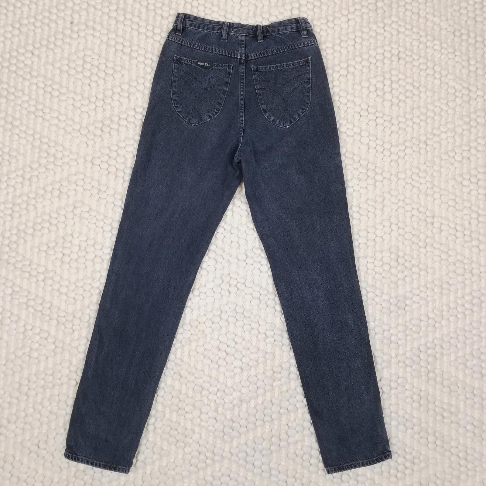 Rolla's Rolla's Dusters High Rise Relaxed Fit Jeans Dark Gray Sz 26 Size 26" / US 2 / IT 38 - 6 Thumbnail