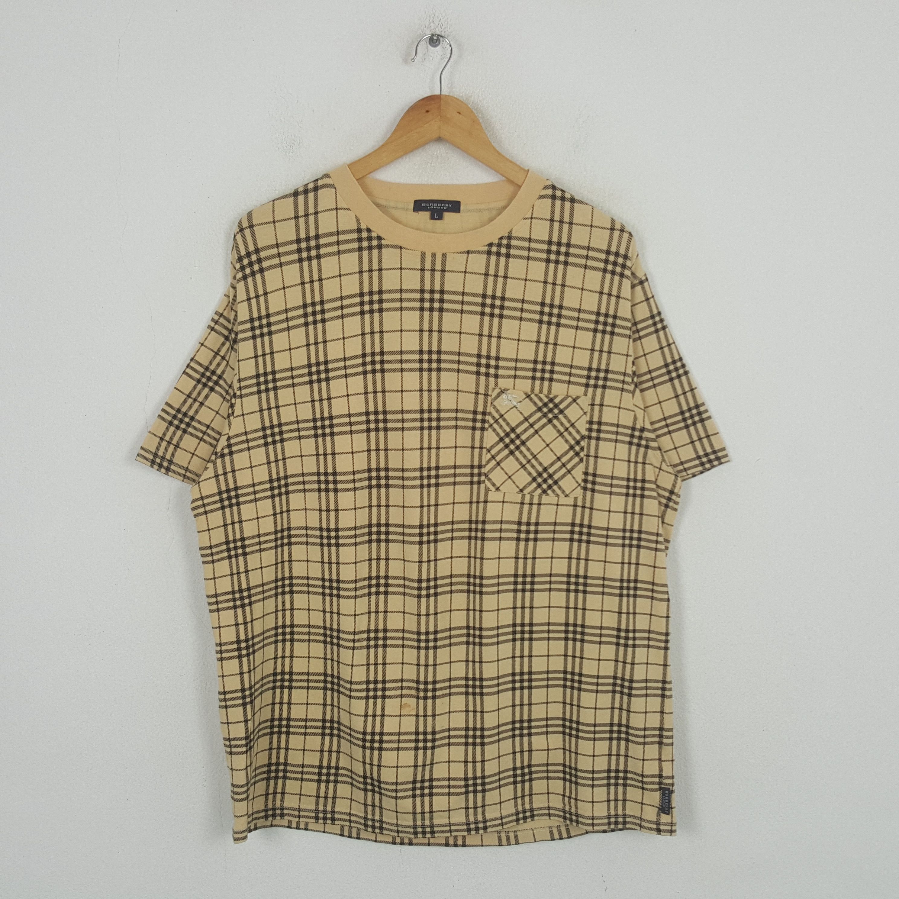 Burberry Vintage Burberry London Nova Check Designer Tshirt C299N55 Size US XL / EU 56 / 4 - 3 Thumbnail