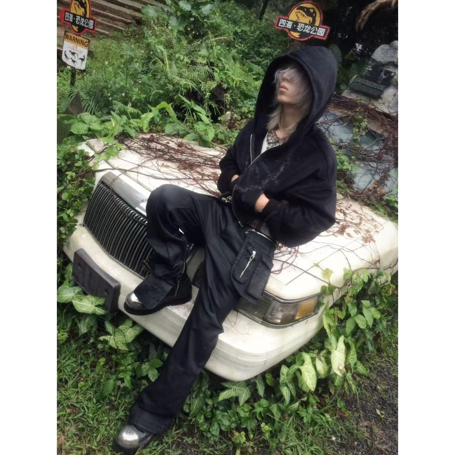 Japanese Brand × Juicy Couture Velvet Black Cropped Zip Up Hoodie size S Size S / US 4 / IT 40 - 2 Thumbnail