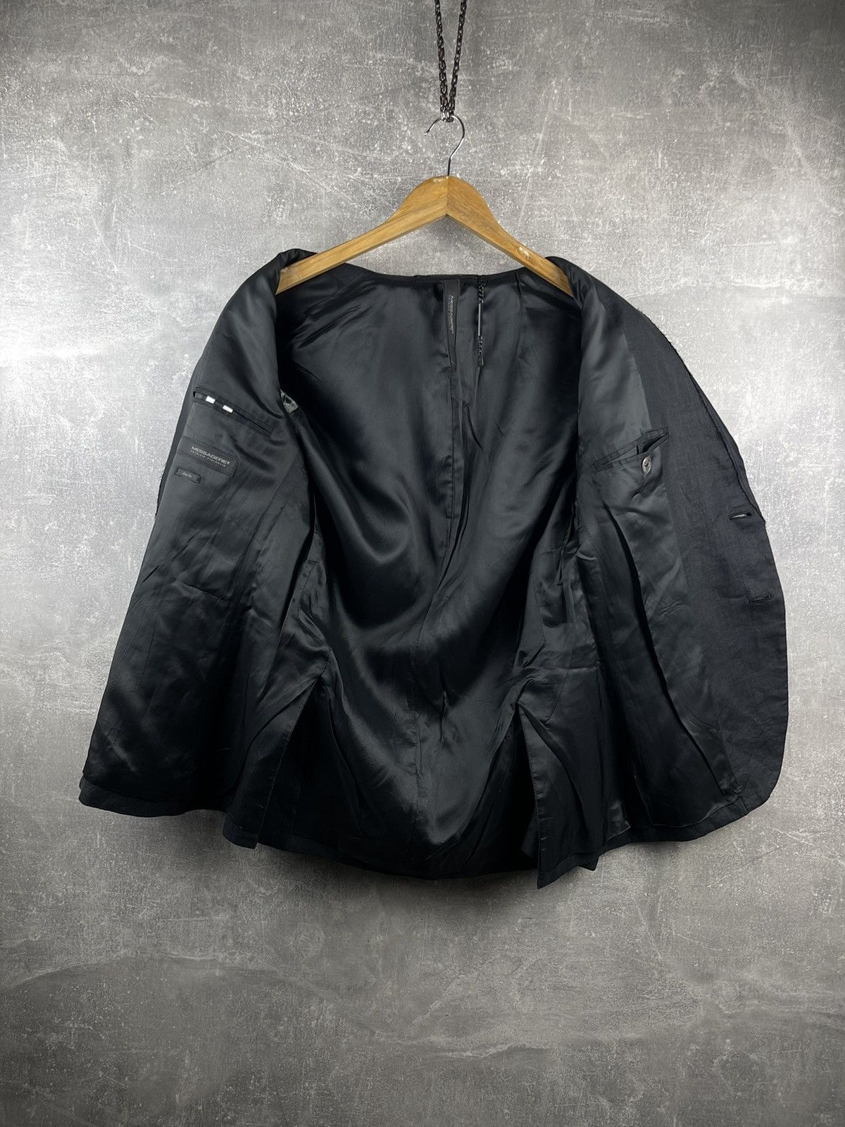 20471120 × Messagerie Messagerie Patrizo Piscaglia Opium Distressed Linen Blazer Size 48L - 7 Thumbnail
