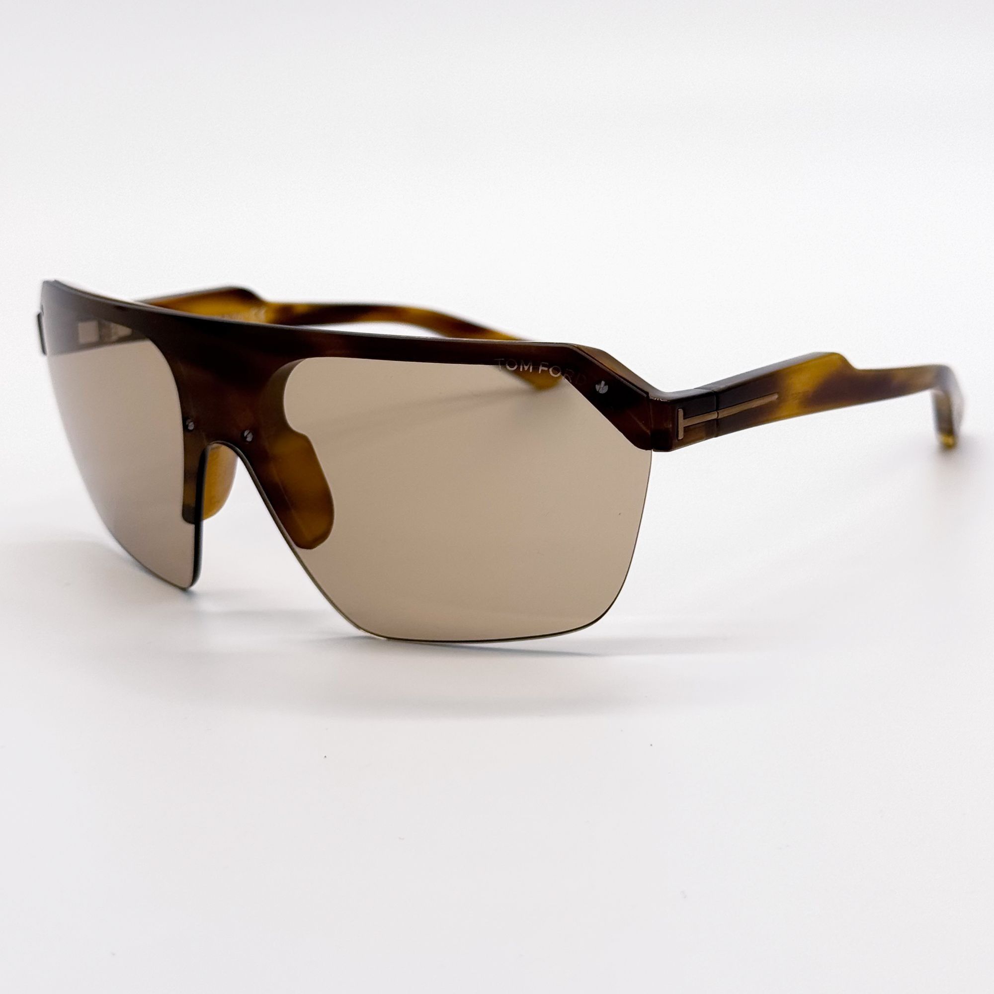 Tom Ford NEW TOM FORD RAZOR SUNGLASSES TF797 55E SHIELD HAVANA FT0797 Size ONE SIZE - 4 Thumbnail