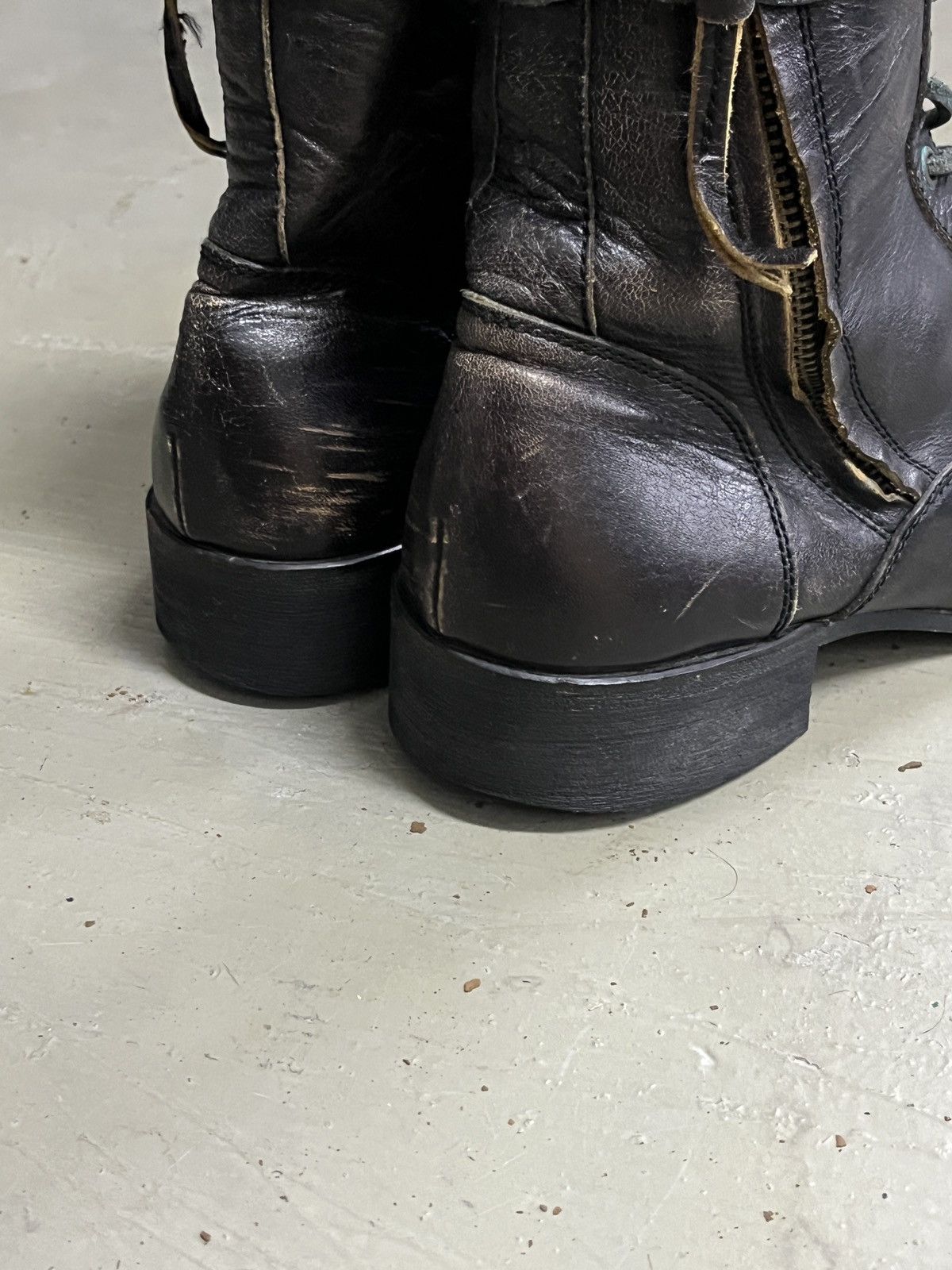 Balmain Maison Miharayasuhiro Balmain STYLE Leather Zipper Boots Size US 8 / EU 41 - 10 Thumbnail