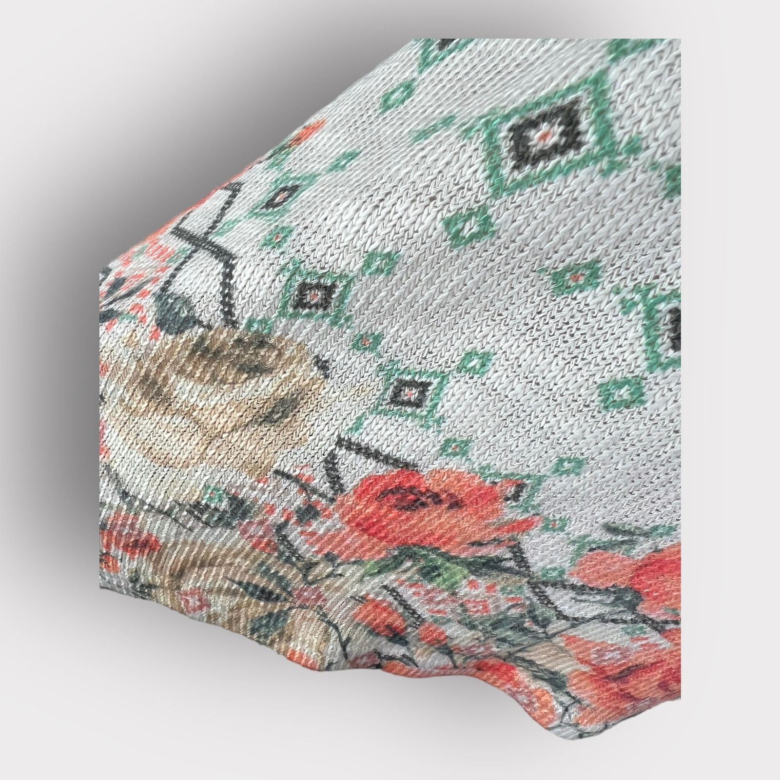 Vintage Gaze | Rose Print Knit Tank Top | Small Size S / US 4 / IT 40 - 4 Thumbnail