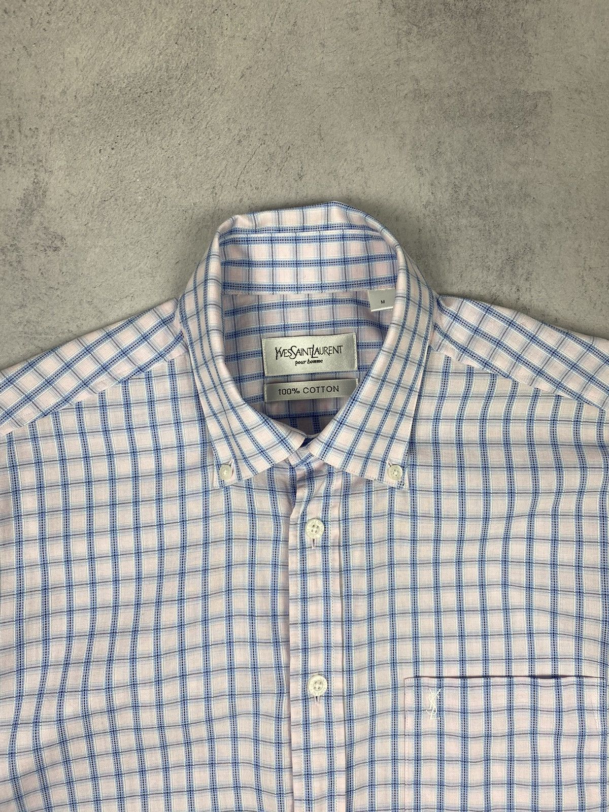Yves Saint Laurent Vintage YSL Yves Saint Laurent Button Up Short sleeve Shirt Size US M / EU 48-50 / 2 - 5 Thumbnail
