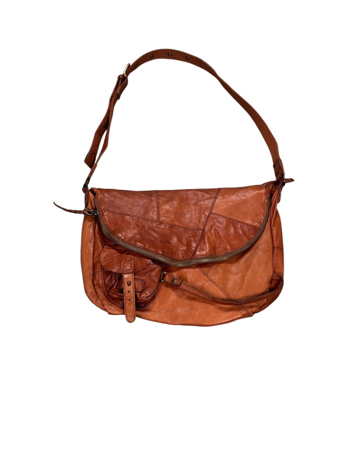 And Also x Leather And. A Leather Crossbody Bag in Brown, Men's
