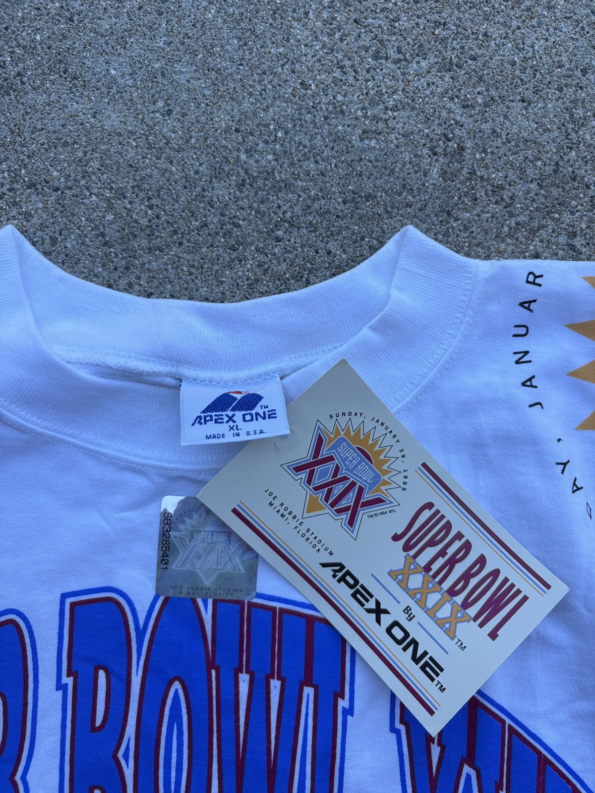 NFL Vintage 95’ Apex One NFL “Super Bowl XXIX” T-Shirt Size XL Size US XL / EU 56 / 4 - 3 Thumbnail