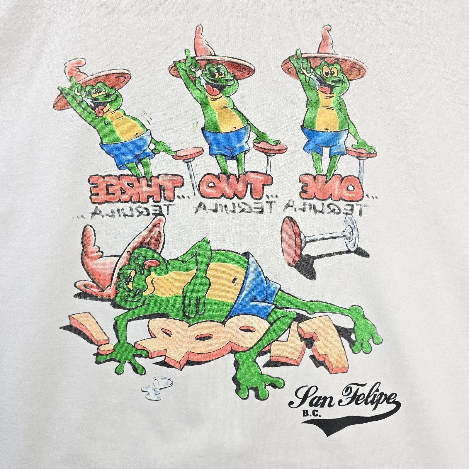 Hanes Vintage One Shot Two Shot Three Shot Floor Shirt Large Frog Size US L / EU 52-54 / 3 - 8 Thumbnail