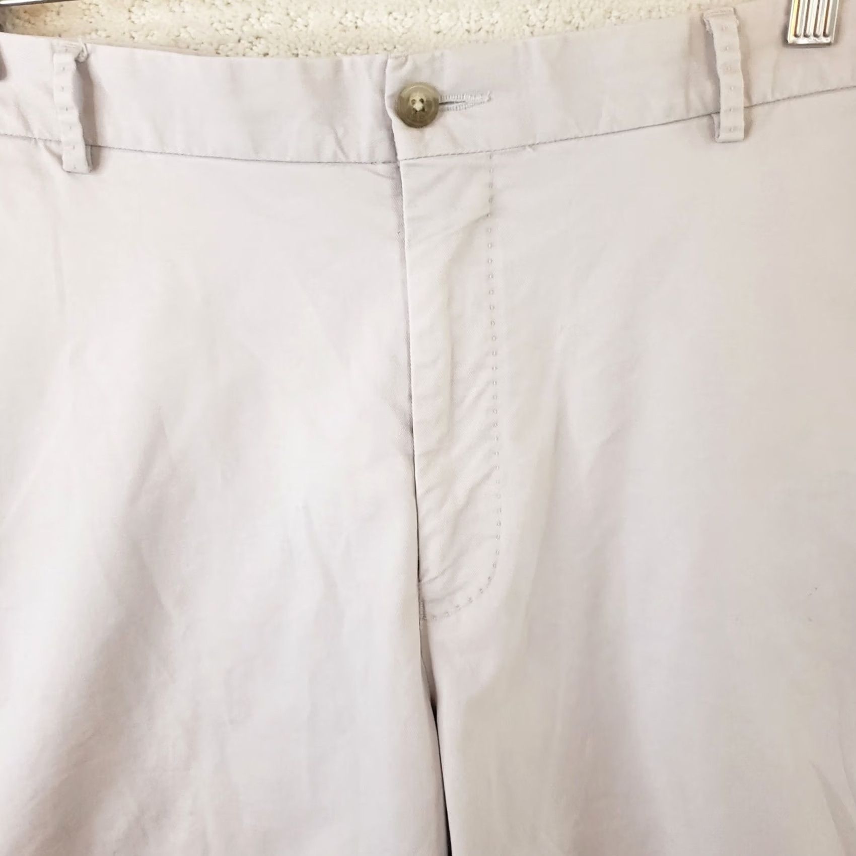 Peter Millar Peter Millar Men's 36x8.5" Performance Golf Shorts Beige Stone Flat Front Chino Pockets Regular Rise Casual Summer Spring Fall USA Sports Preppy Mens Size US 36 / EU 52 - 3 Thumbnail
