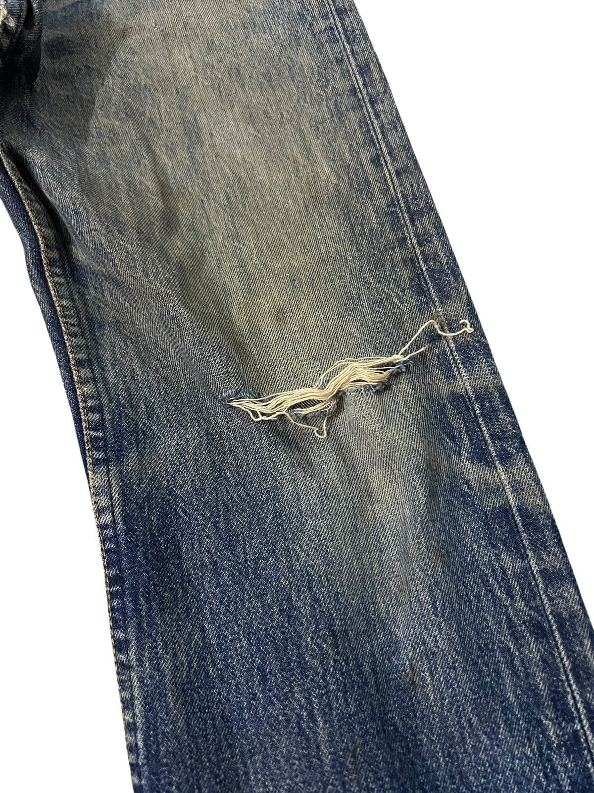 Levi's Vintage 90’s Levi’s 501 Distress Ripped Jean#kurt corbain Size US 30 / EU 46 - 6 Thumbnail