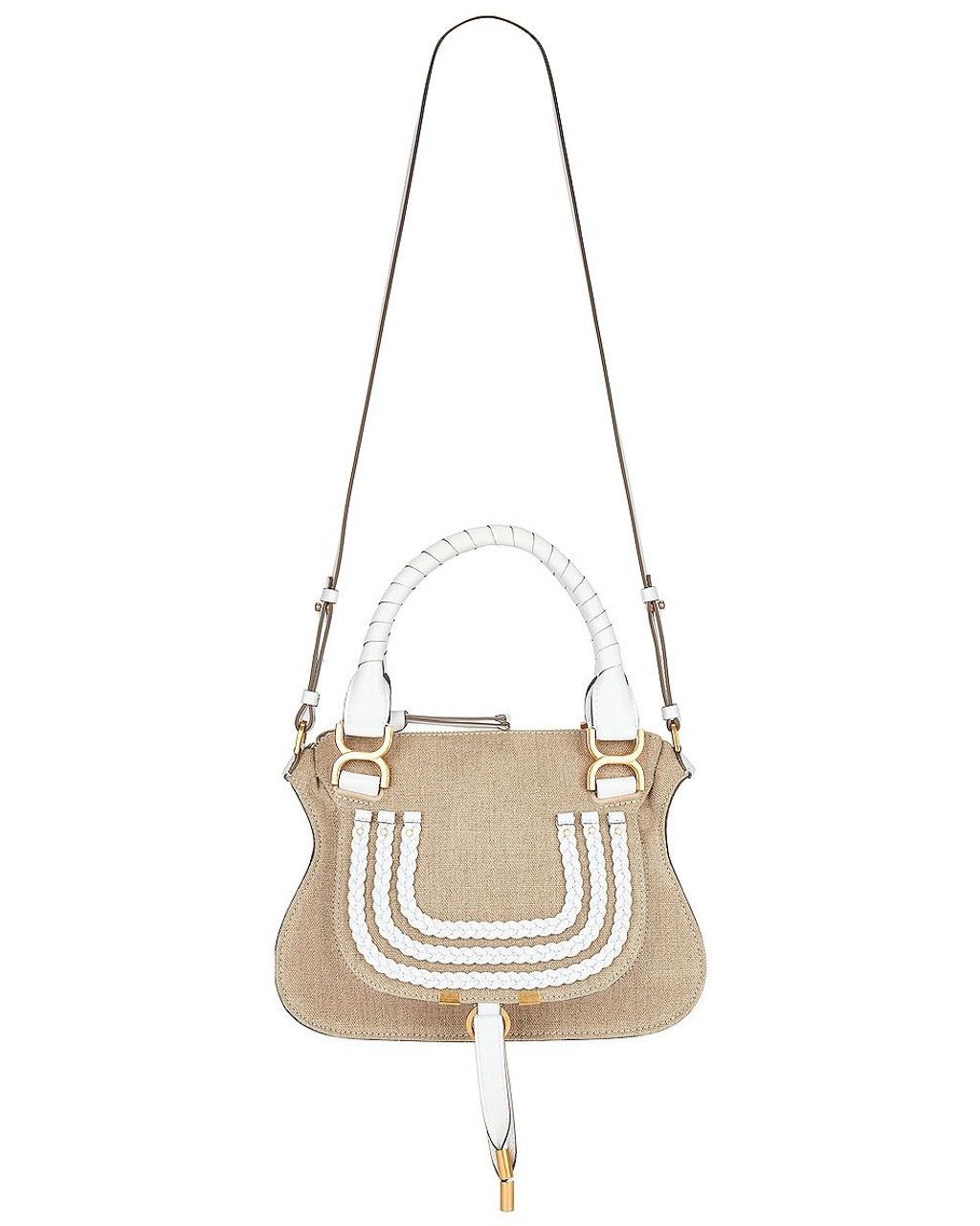 Chloe o1loc1c1024 Size: OS / Marcie Small DoubleCarry Bag in White Size ONE SIZE - 1 Thumbnail